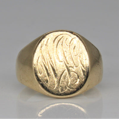 Initial 'WJG' Signet Ring | SZ 5 |
