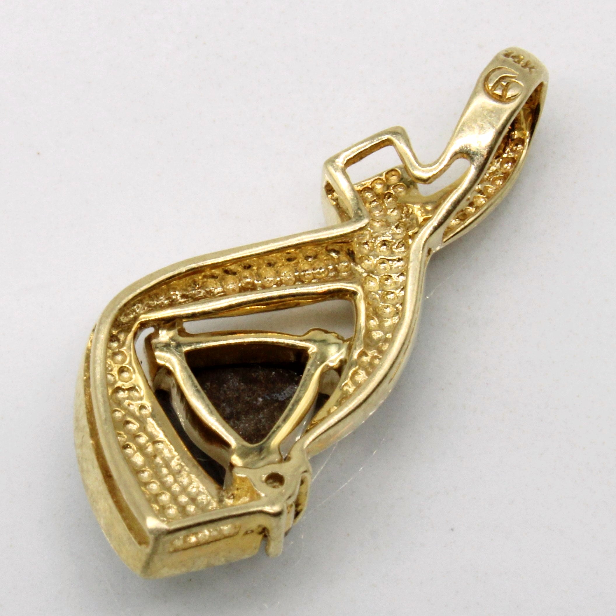 Ammolite & Diamond Pendant | 1.30ctw, 0.02ct |