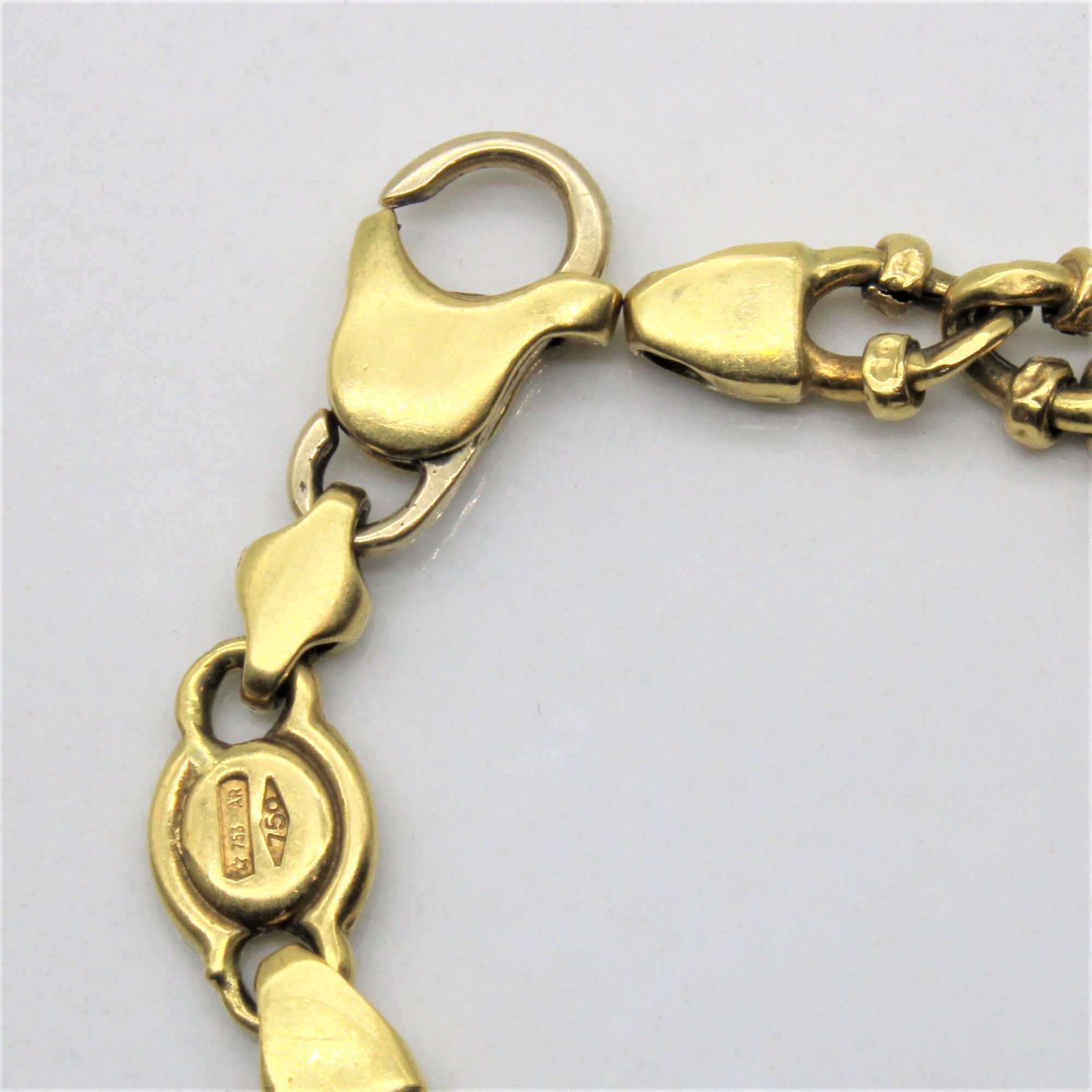 Unique Yellow Gold Link Bracelet | 7.5