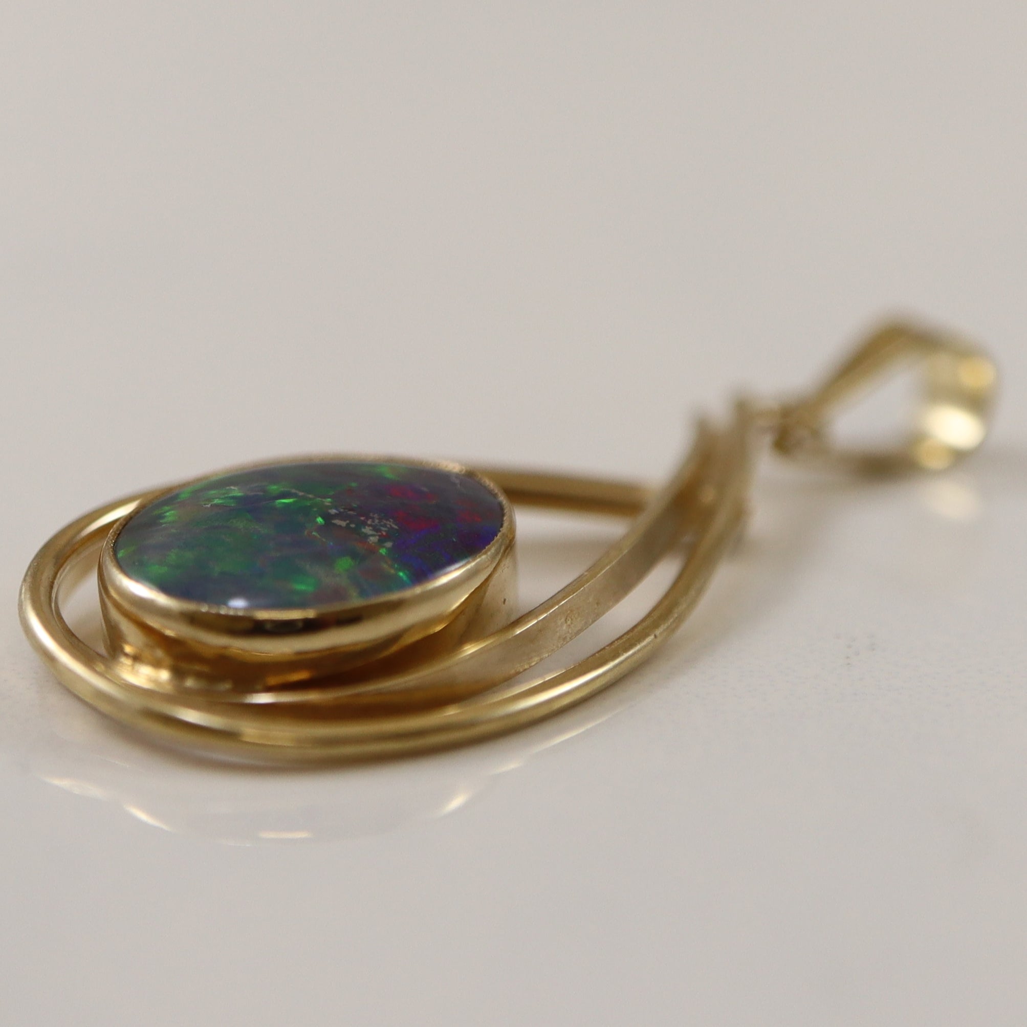 Tear Drop Opal Triplet Pendant | 3.00ct |