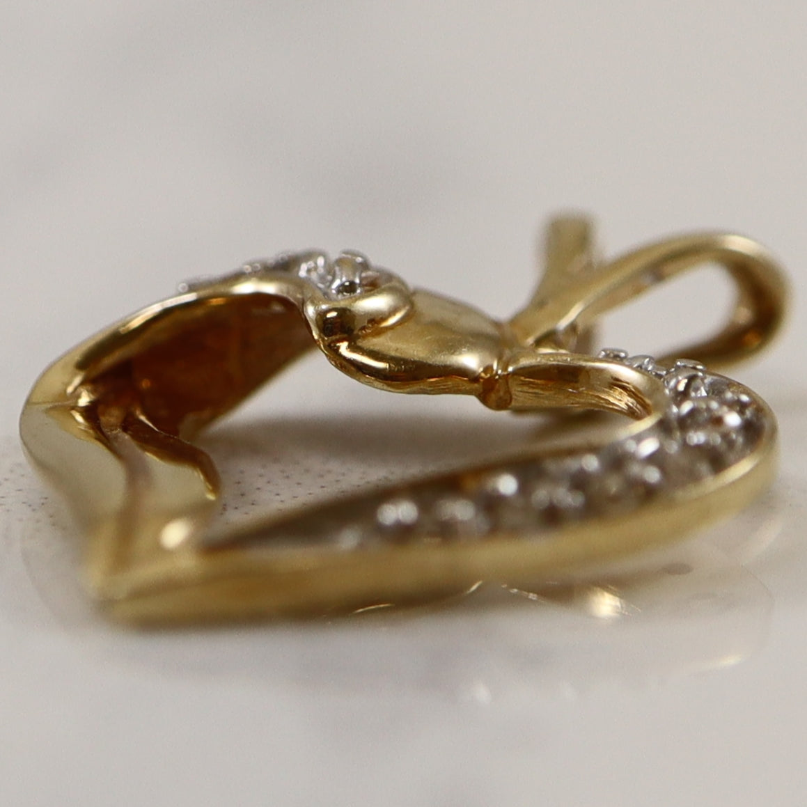 Diamond Twist Heart Pendant | 0.03ctw |