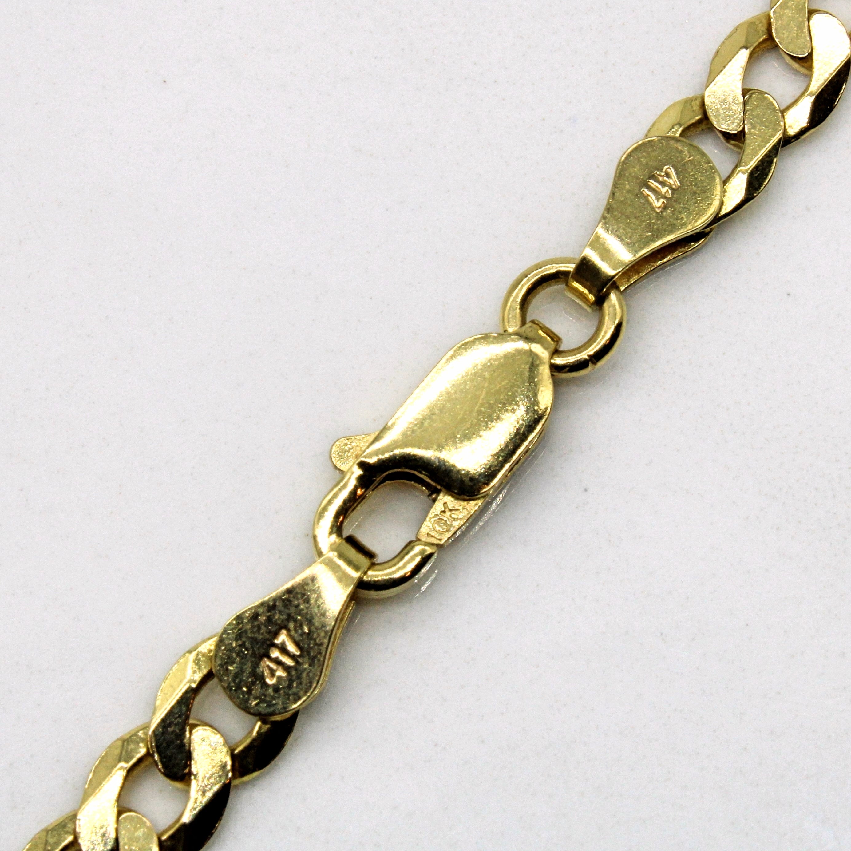 10k Yellow Gold Curb Chain | 24" |