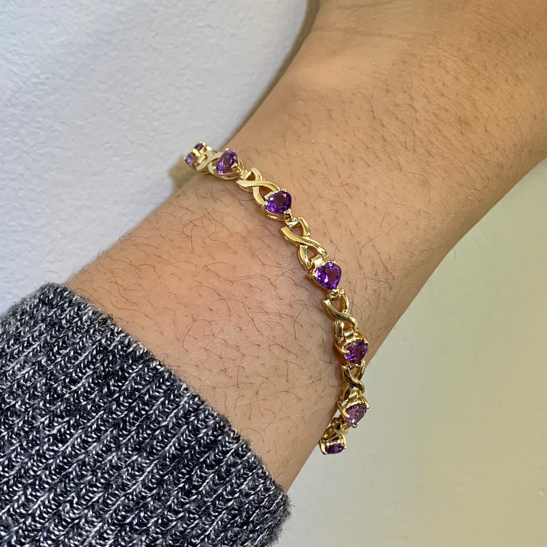 Amethyst Infinity Bracelet | 4.80ctw |