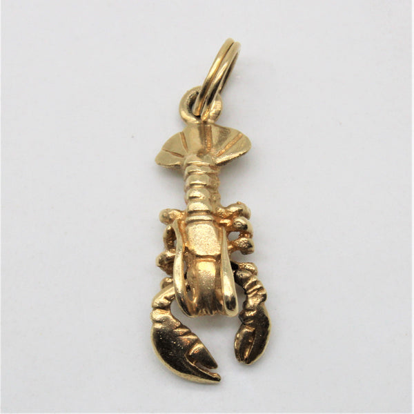 Gold Lobster Pendant |