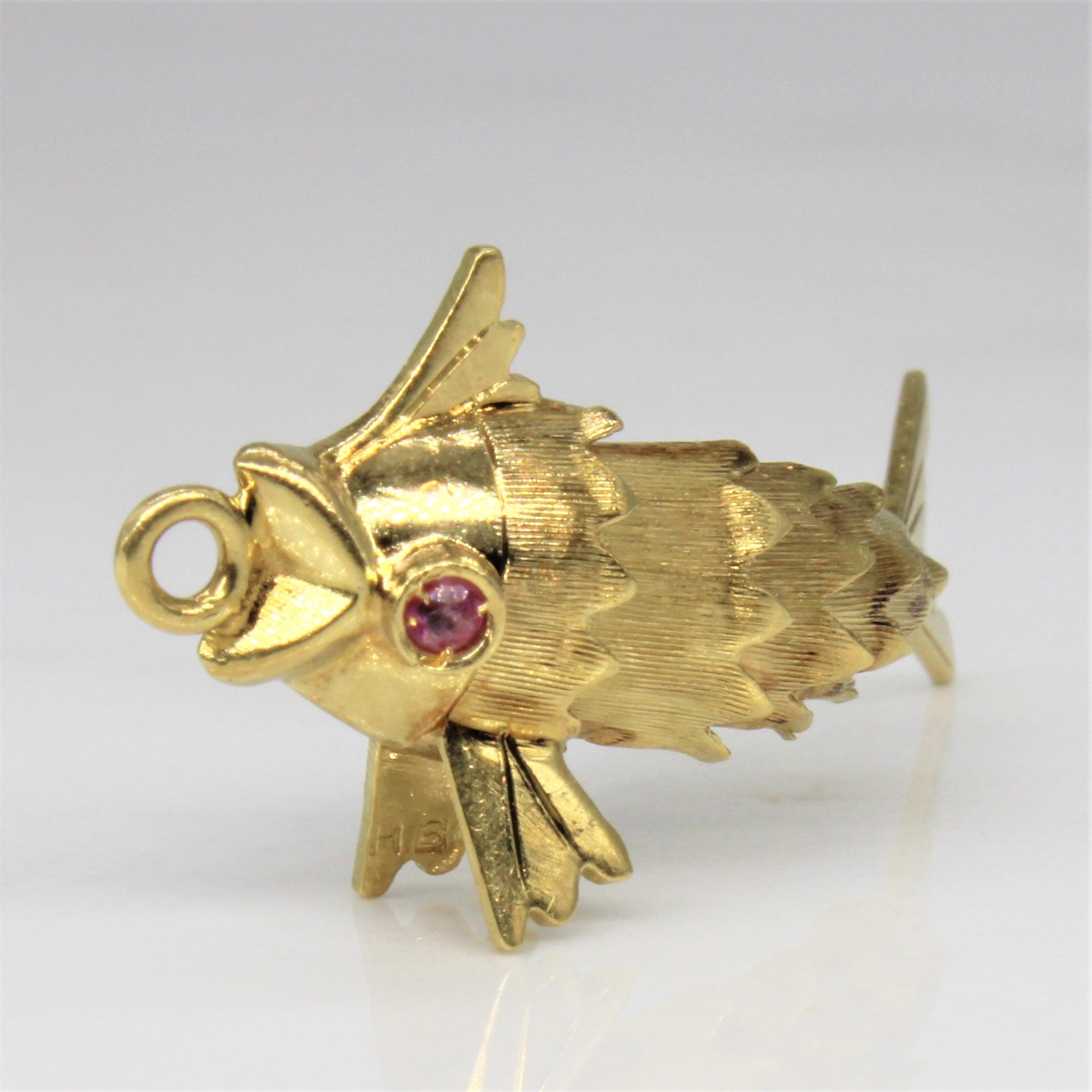 Ruby Eye Fish Pendant | 0.06ctw |