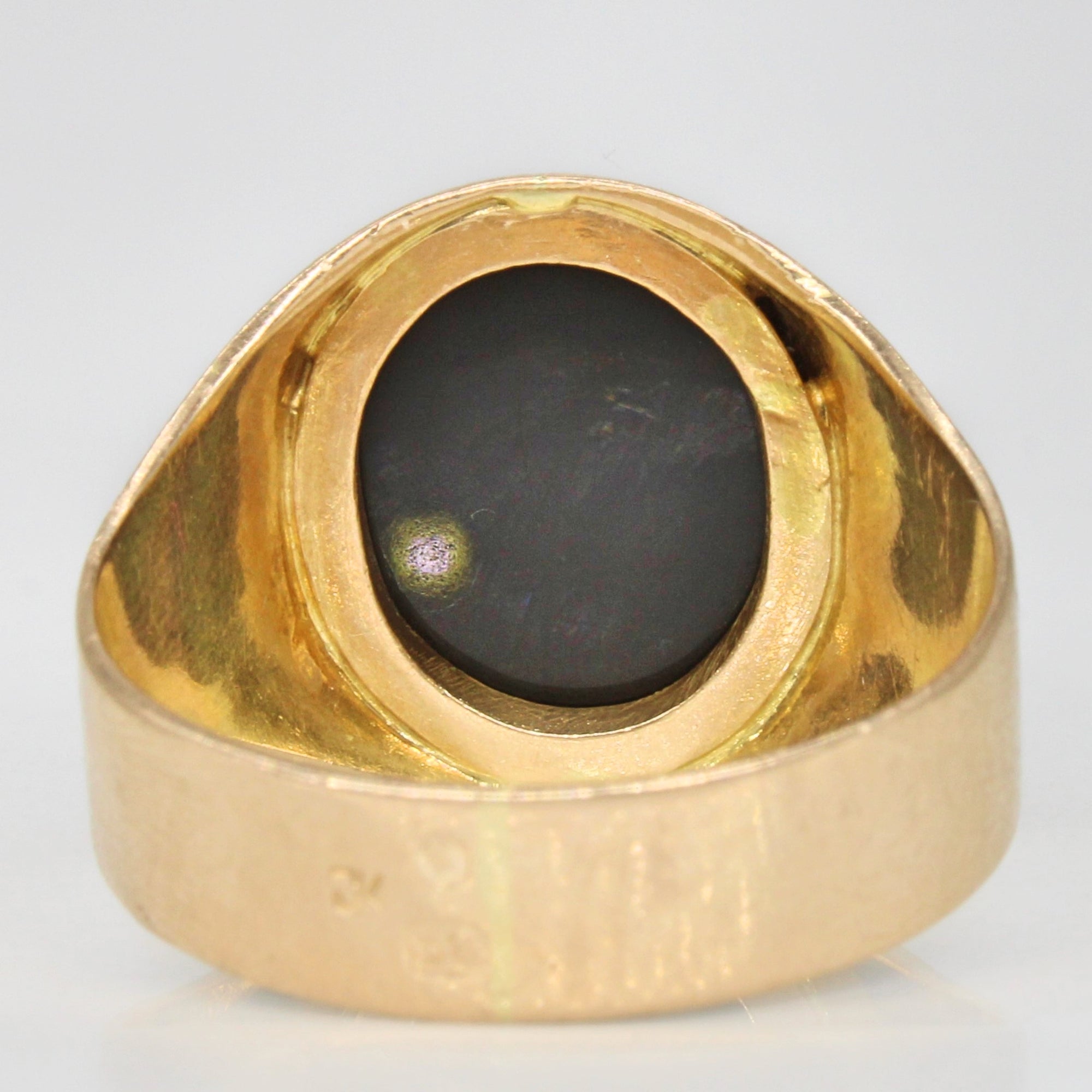 Ornate Onyx Tapered Ring | 2.85ct | SZ 11.5 |