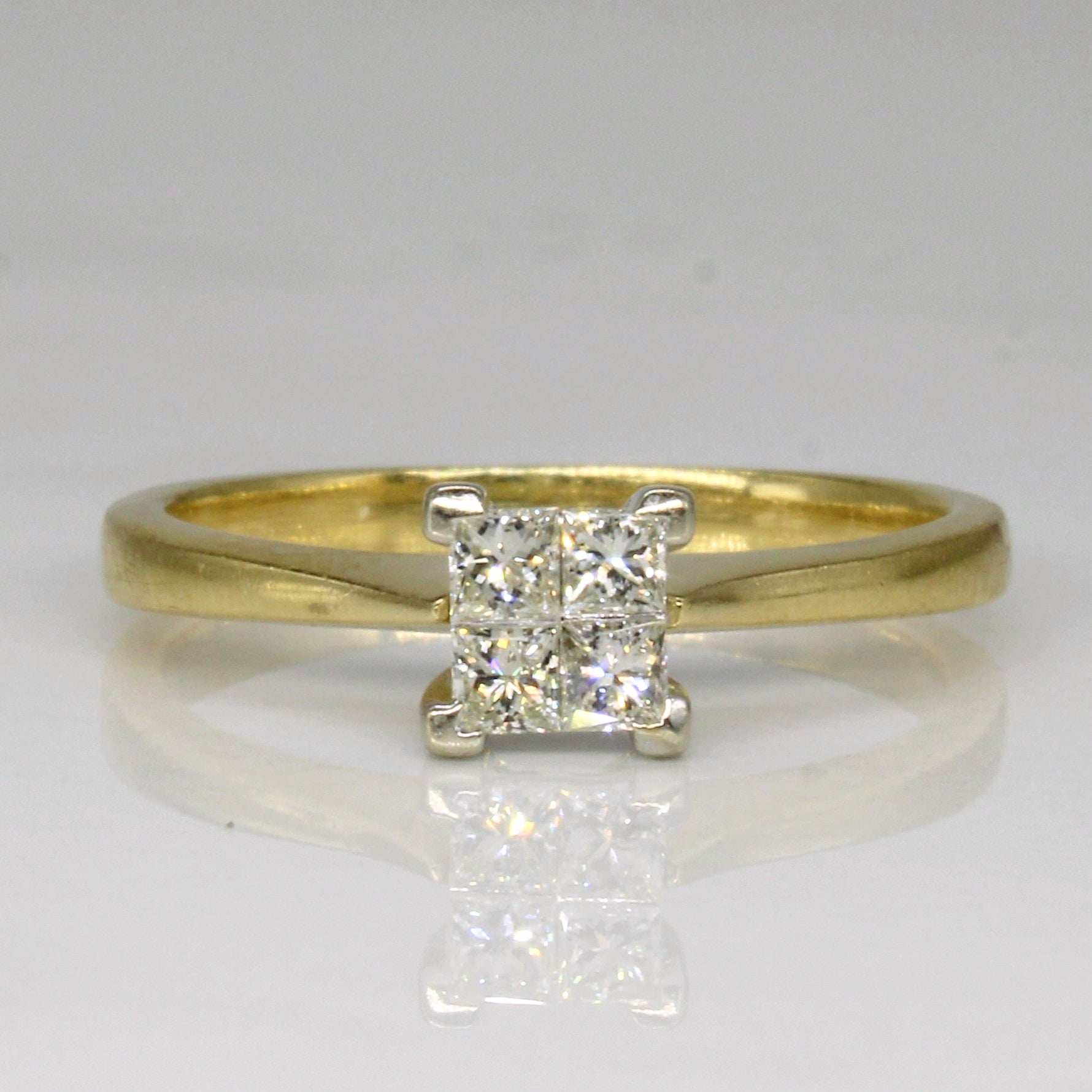 Princess Cut Diamond Engagement Ring | 0.24ctw | SZ 6.25 |