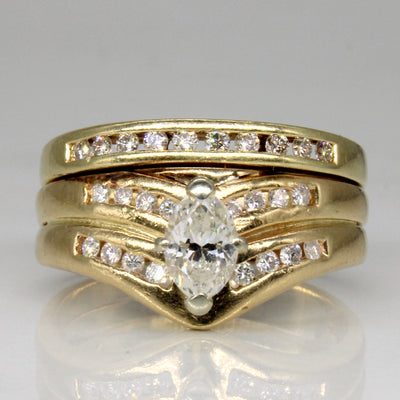 Diamond Soldered Wedding Ring | 0.81ctw | SZ 8.25 |