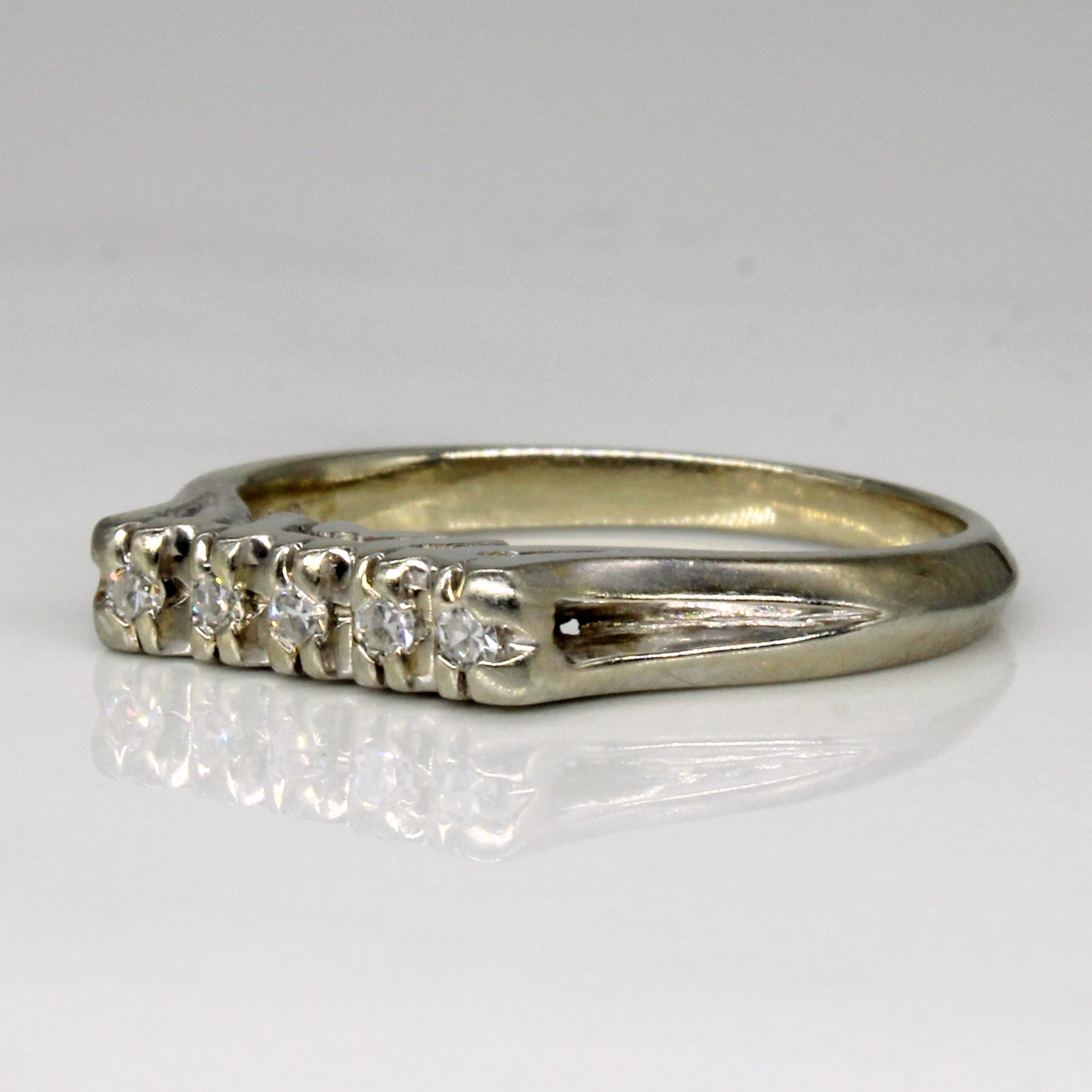 Five Stone Diamond High Set Ring | 0.05ctw | SZ 7 |