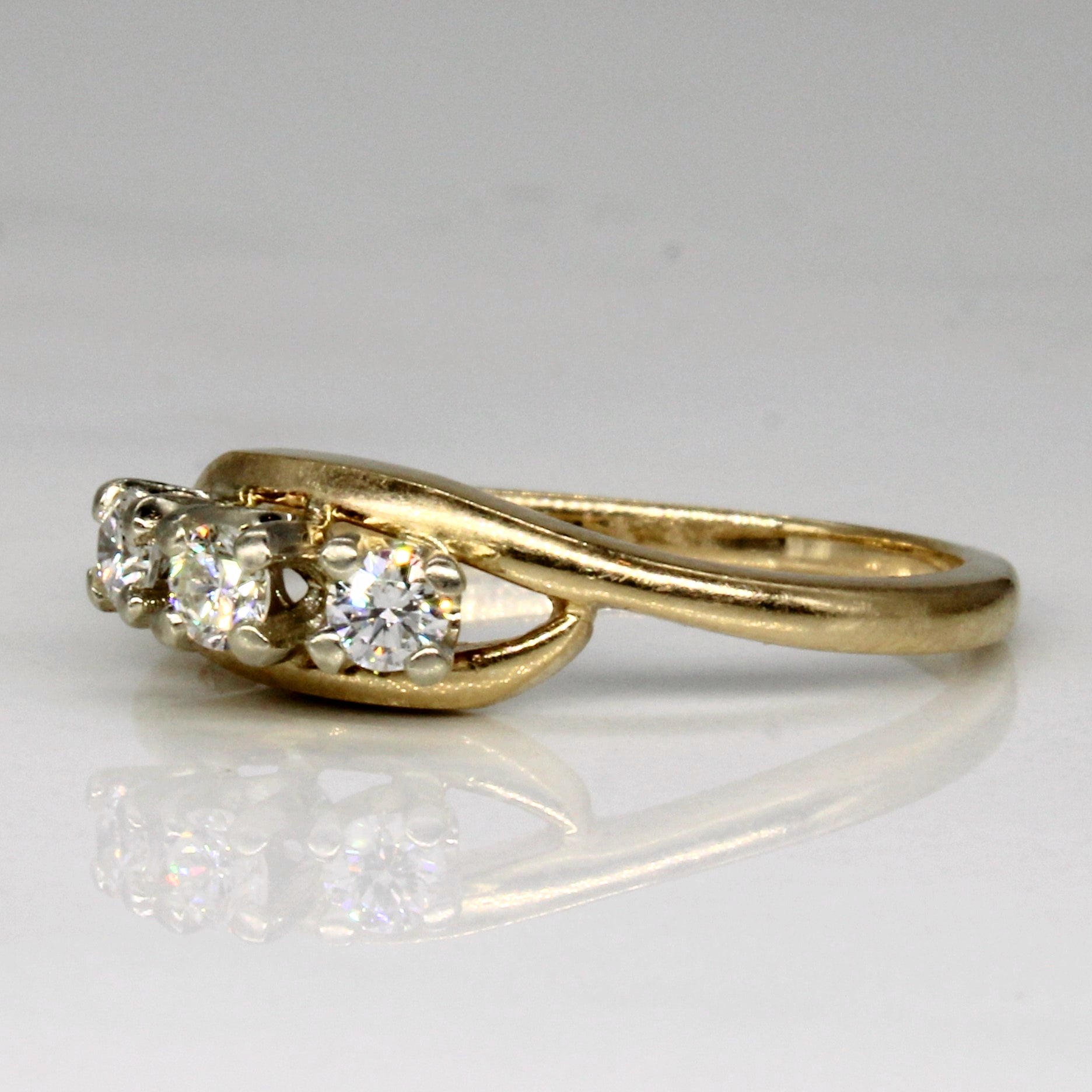Birks' High Set Diamond Ring | 0.18ctw | SZ 6.25 |