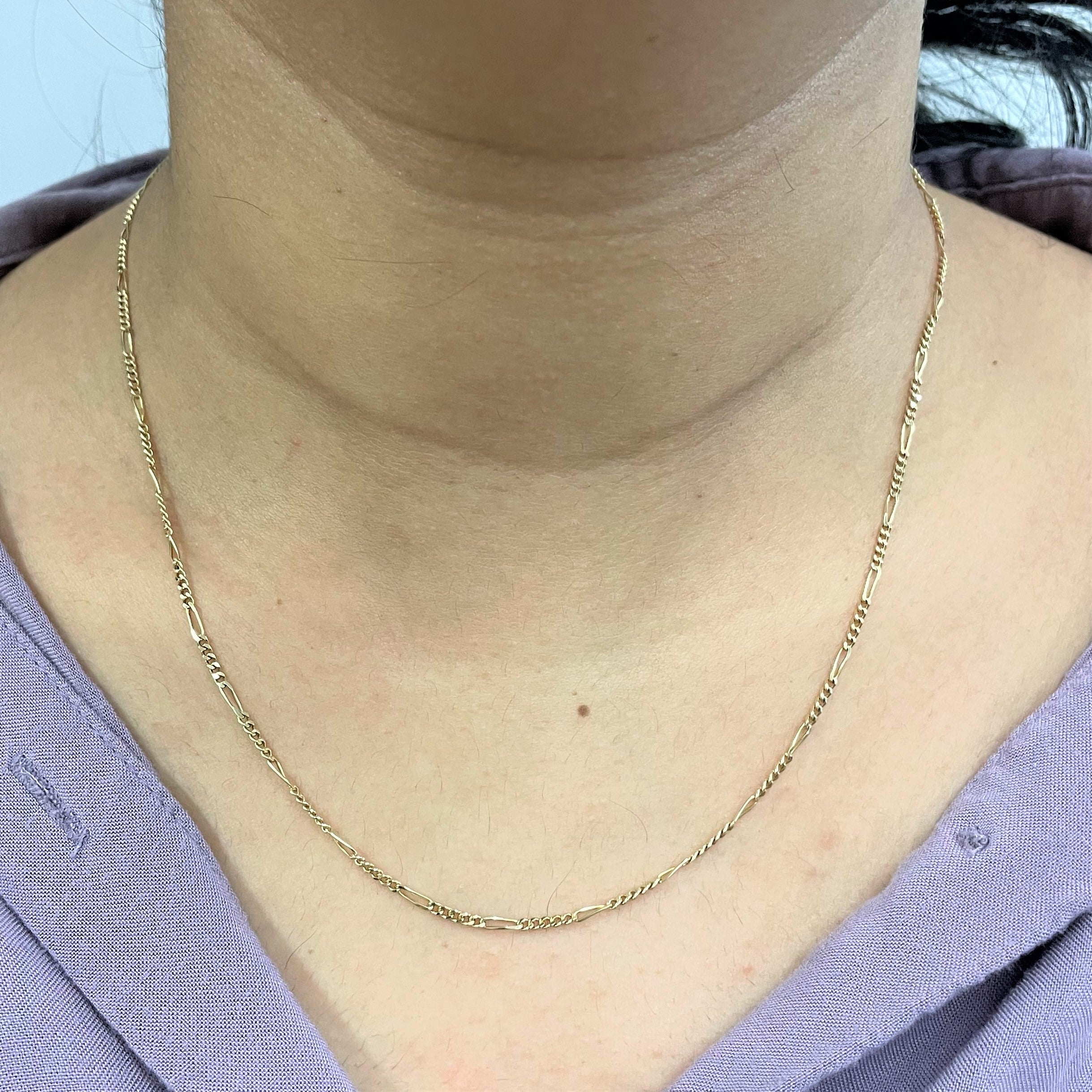 14k Yellow Gold Figaro Chain | 20" |