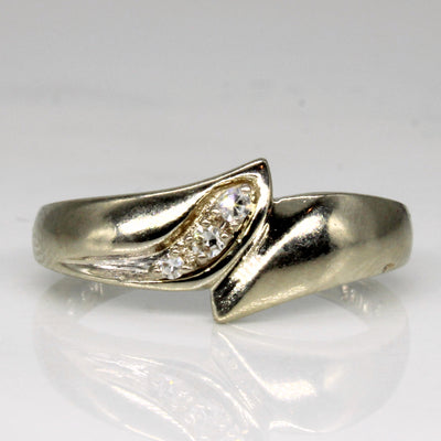 Diamond Cross Over Ring | 0.05ctw | SZ 6.75 |