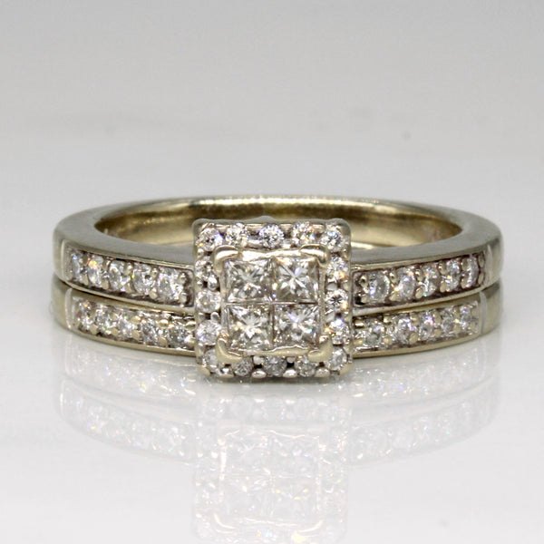 Diamond Engagement & Wedding Ring Set | 0.34ctw | SZ 6.5 |