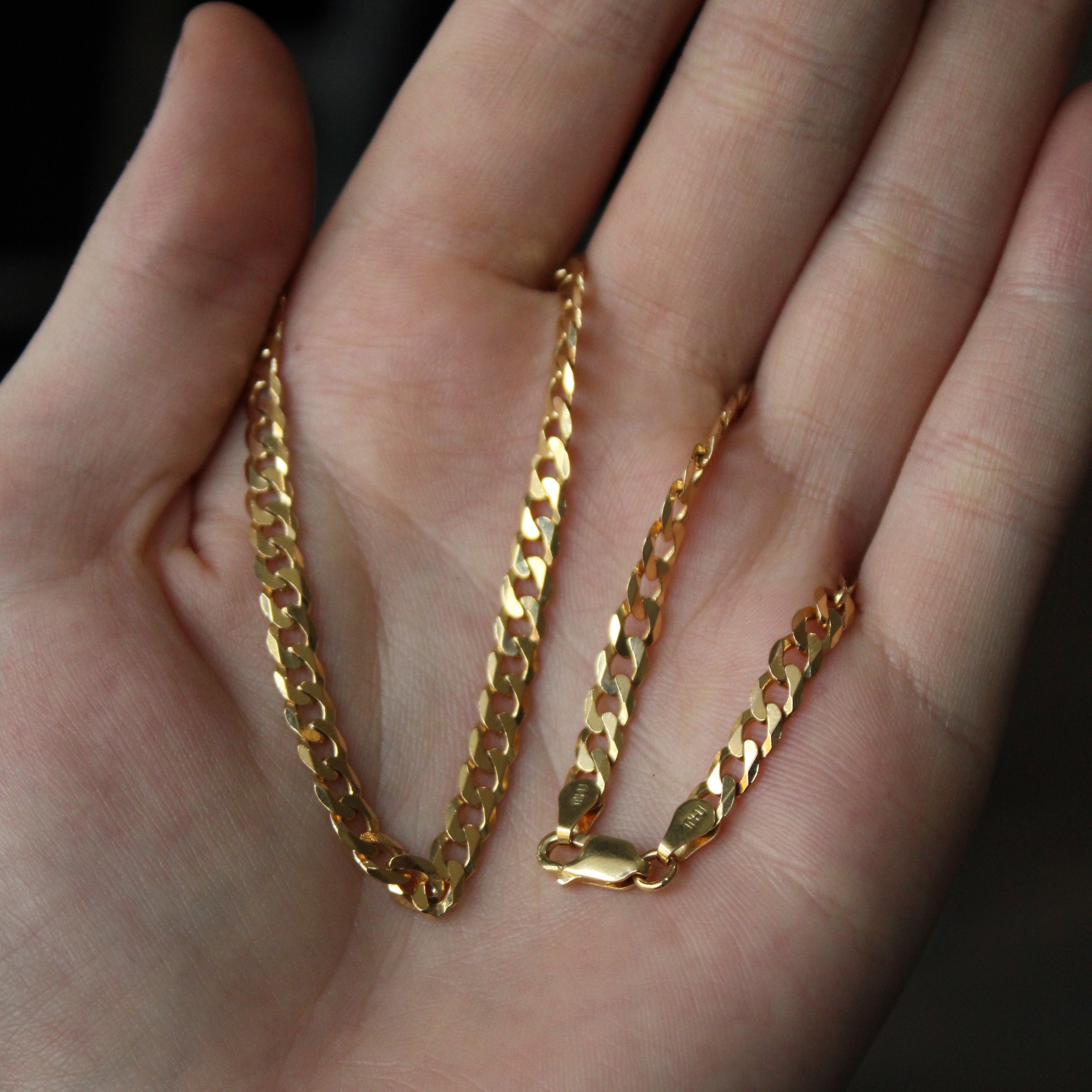 10k Yellow Gold Curb Chain | 24" |