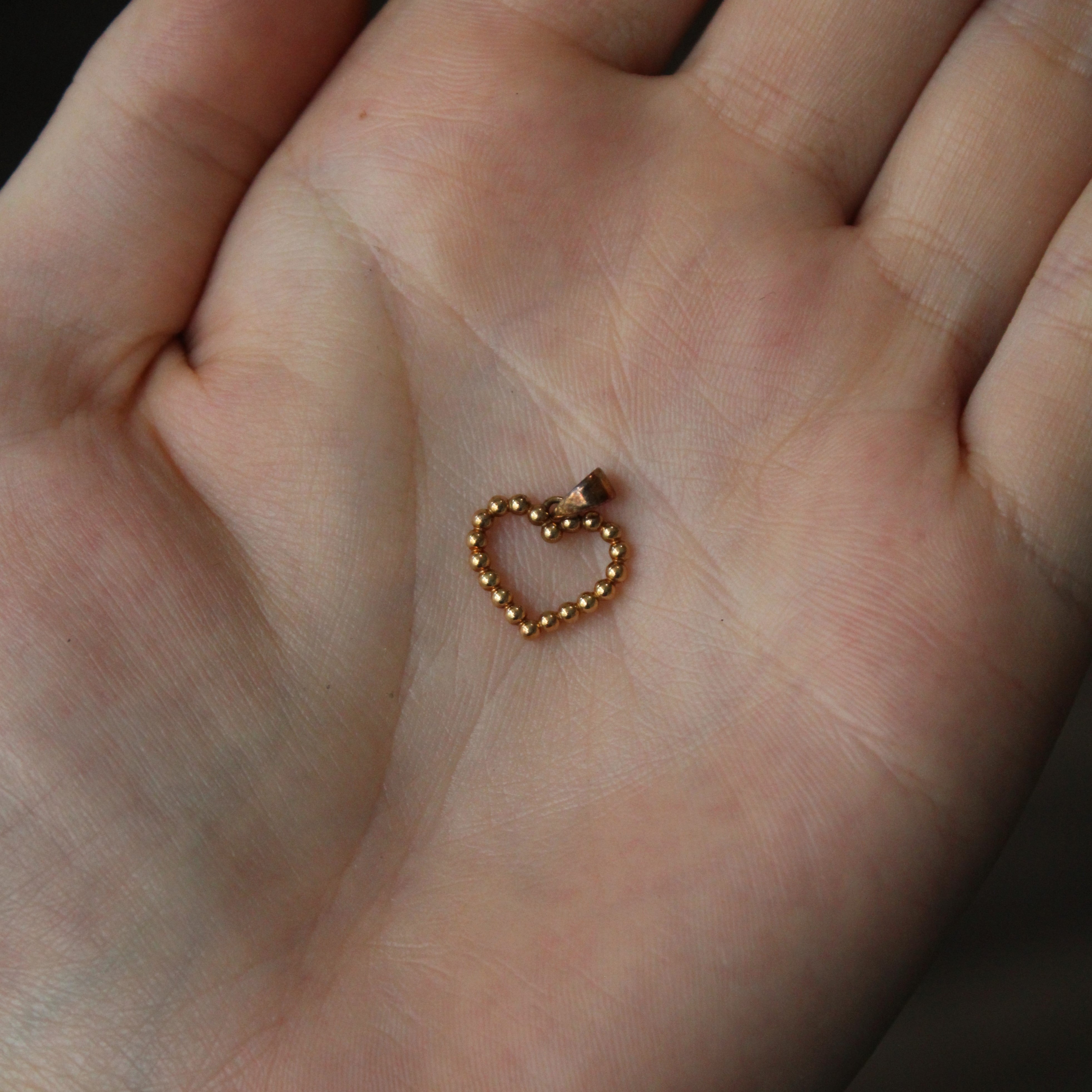 Beaded Heart Pendant |