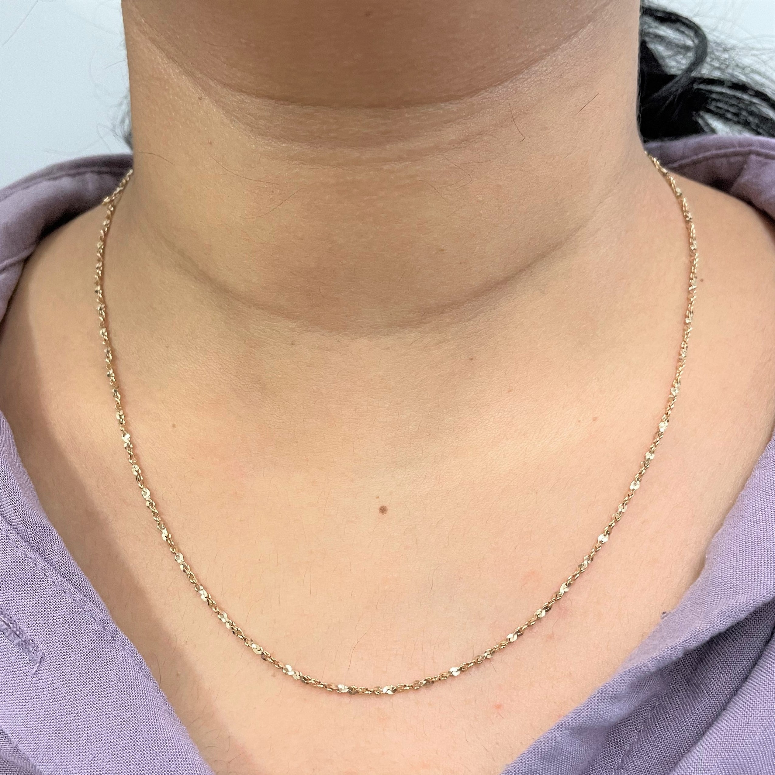 10k Yellow Gold Twisted Serpentine Chain | 20" |