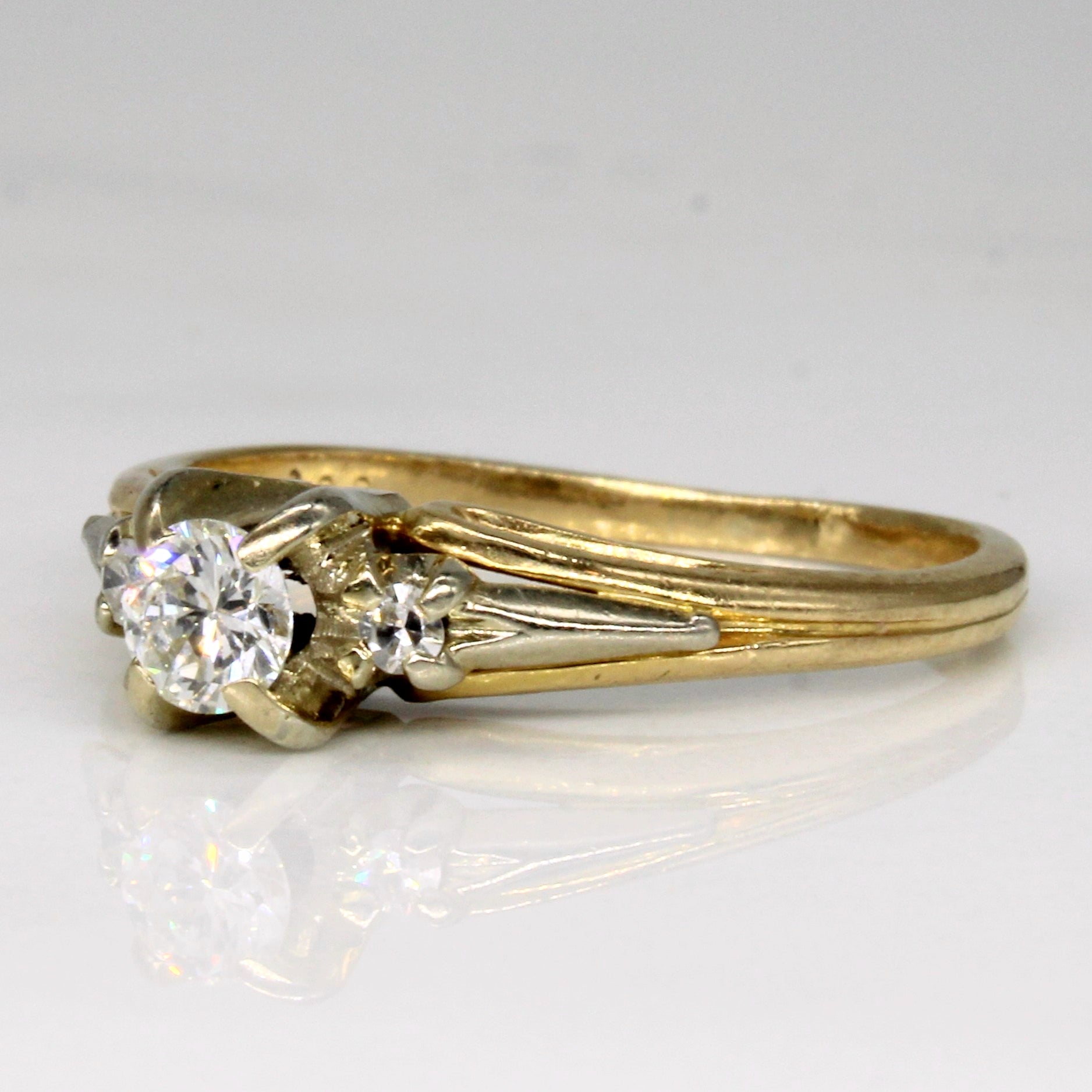 Three Stone Diamond Engagement Ring | 0.25ctw | SZ 6.75 |