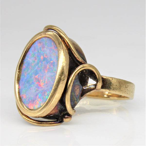 Opal Doublet Cocktail Ring | 1.75ct | SZ 7.25 |