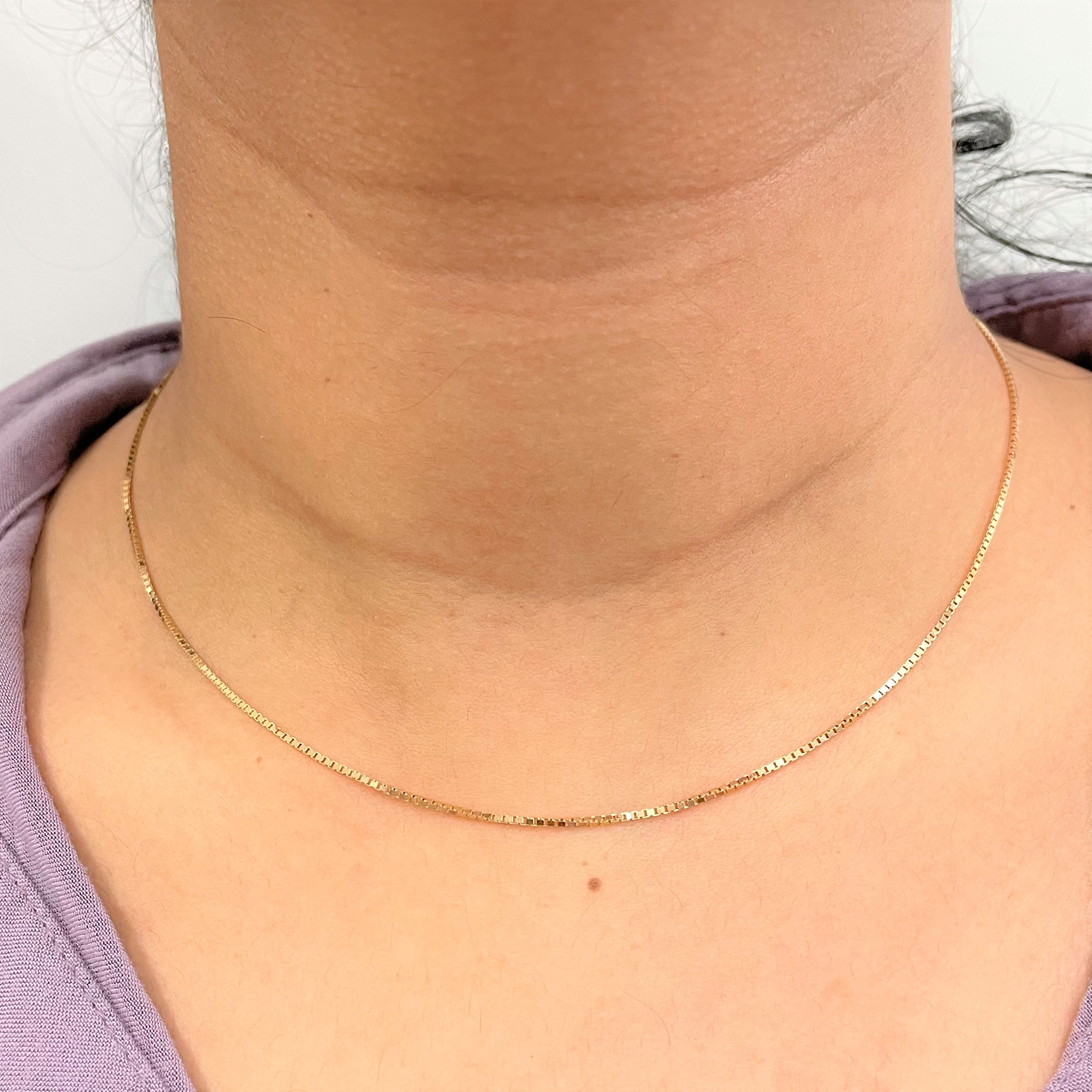 10k Yellow Gold Box Chain | 16" |