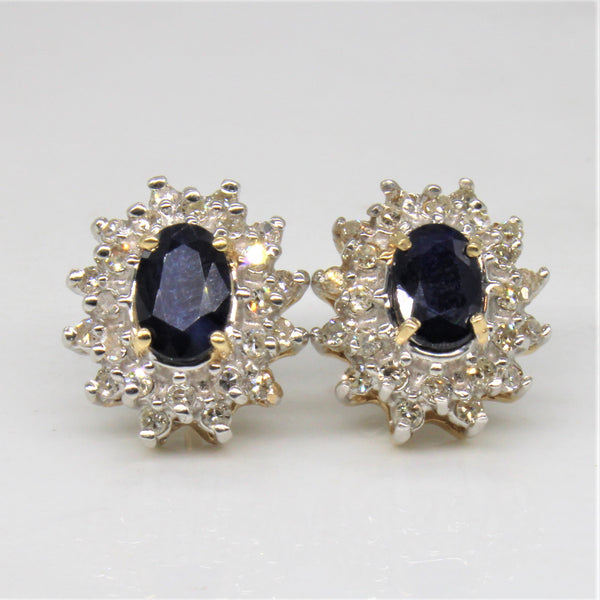 Sapphire & Diamond Pendant/Earrings Set | 1.50ctw, 0.36ctw |