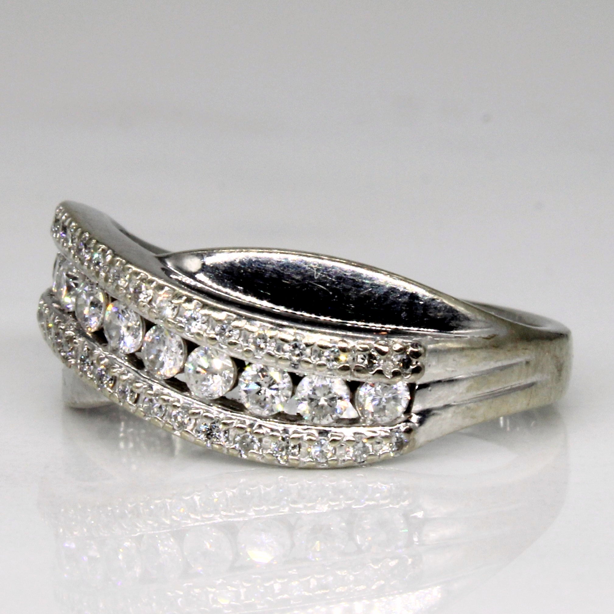 Diamond Waterfall Ring | 0.47ctw | SZ 6.5 |
