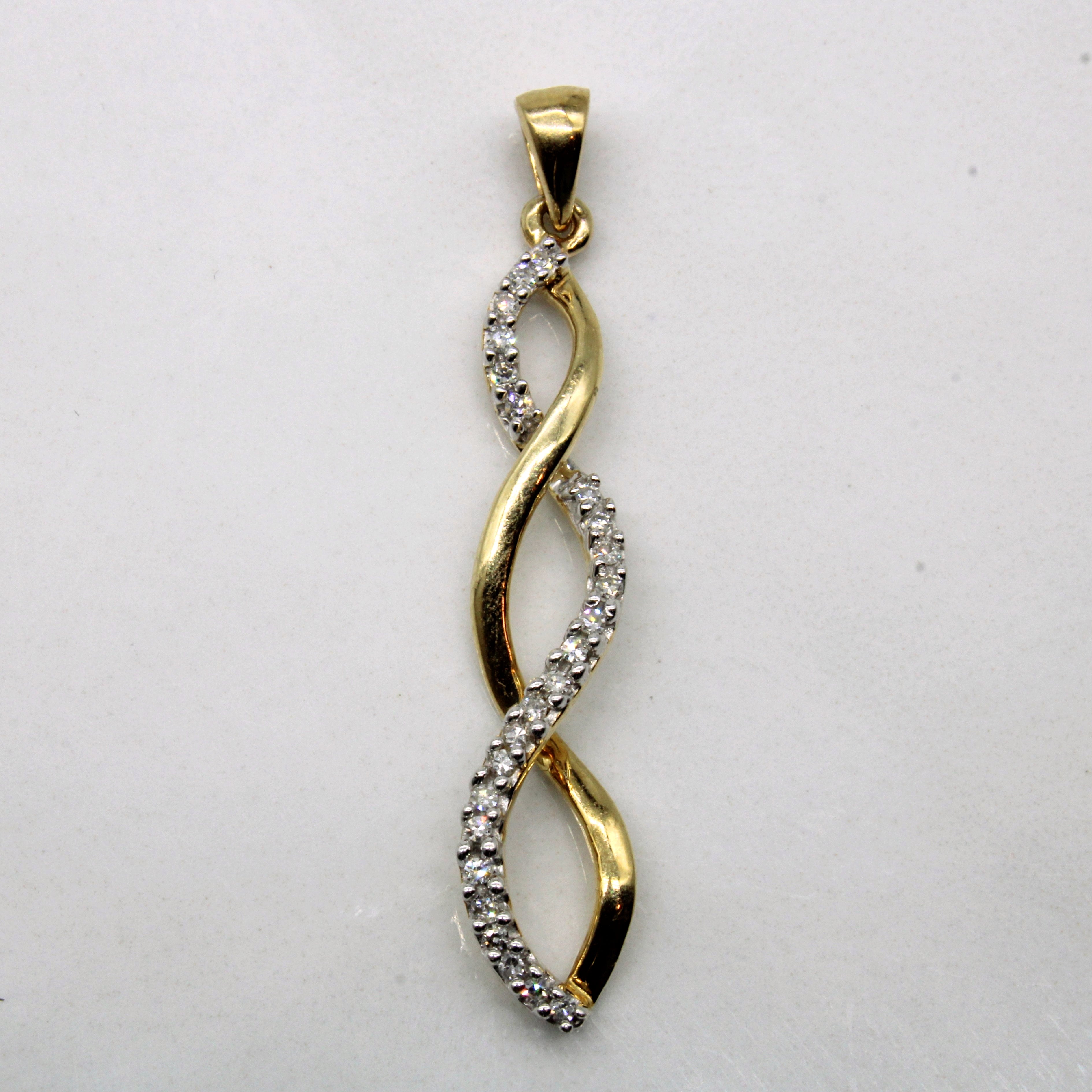 Diamond Twist Pendant | 0.12ctw |