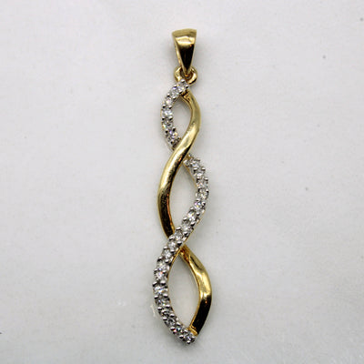 Diamond Twist Pendant | 0.12ctw |