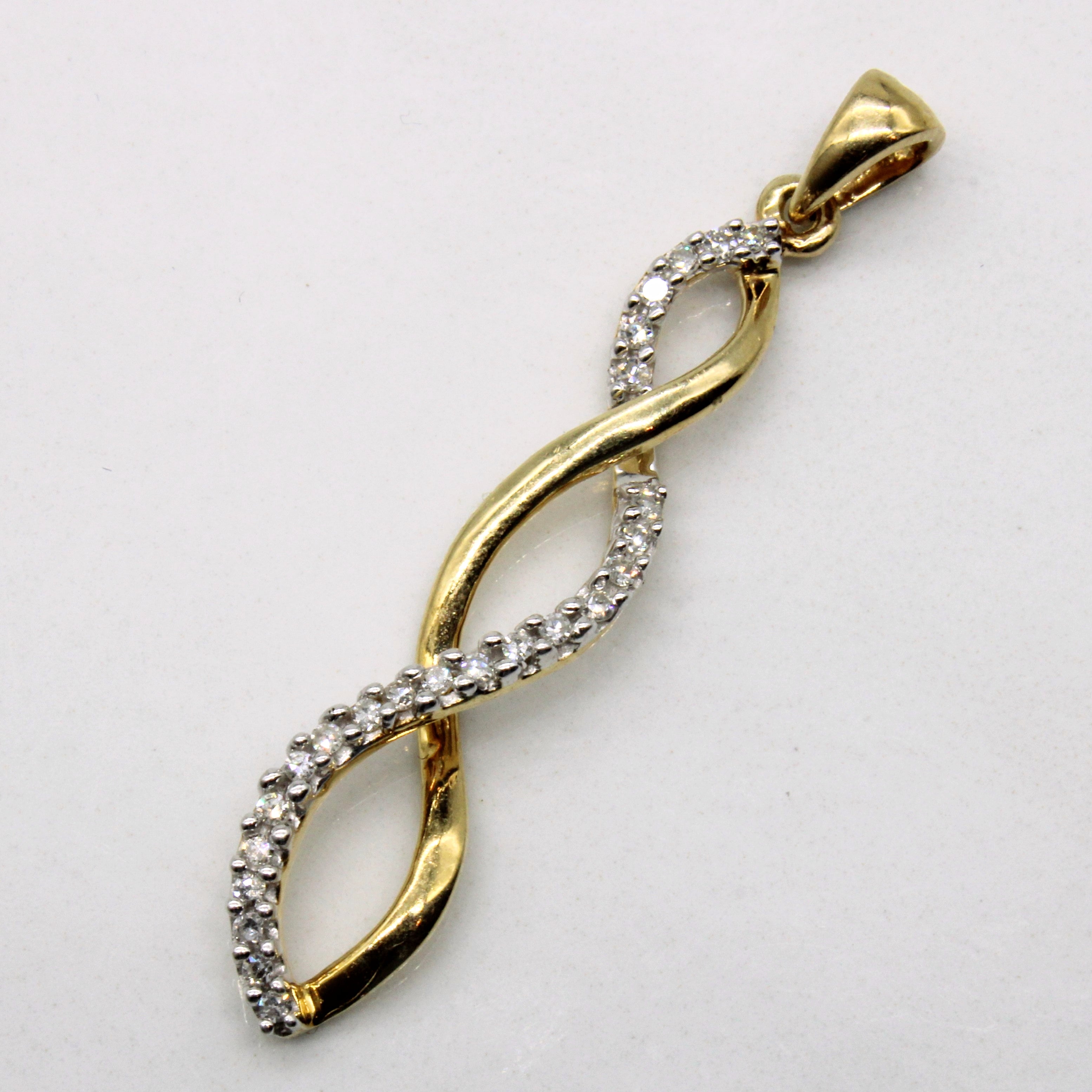 Diamond Twist Pendant | 0.12ctw |