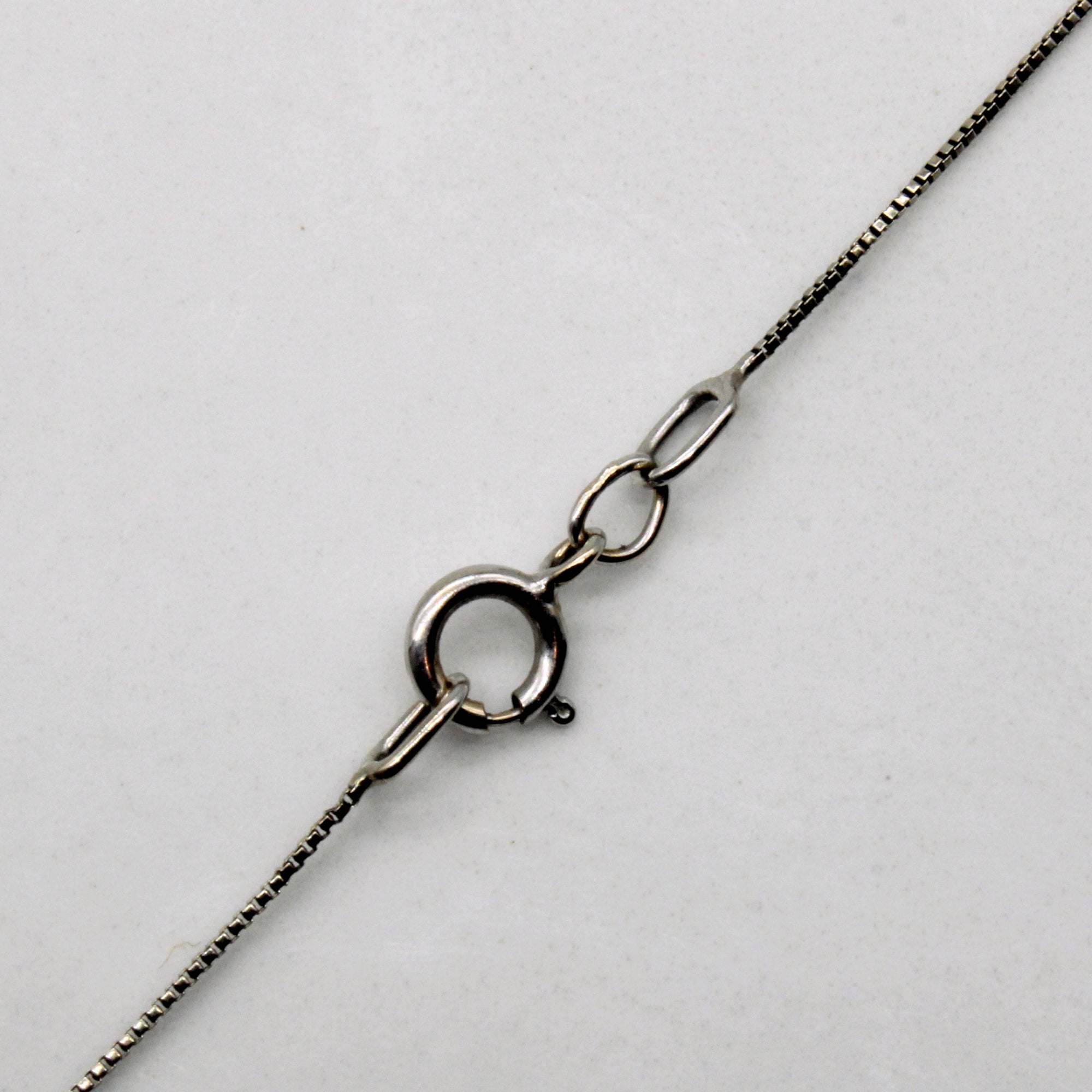 Diamond Heart Shaped Key Necklace | 0.18ctw | 18