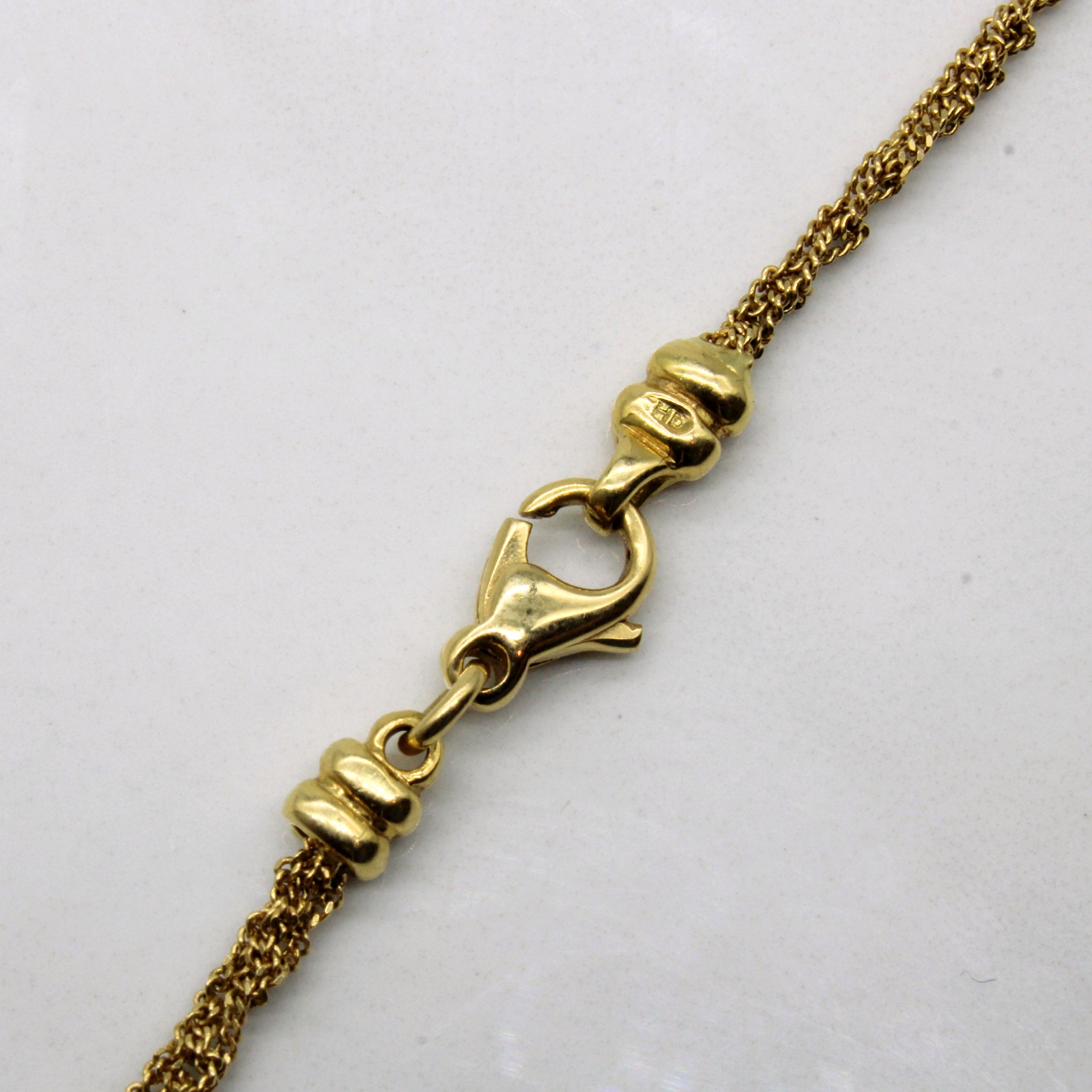 Diamond Swirl Pendant Necklace | 0.13ctw | 16" |