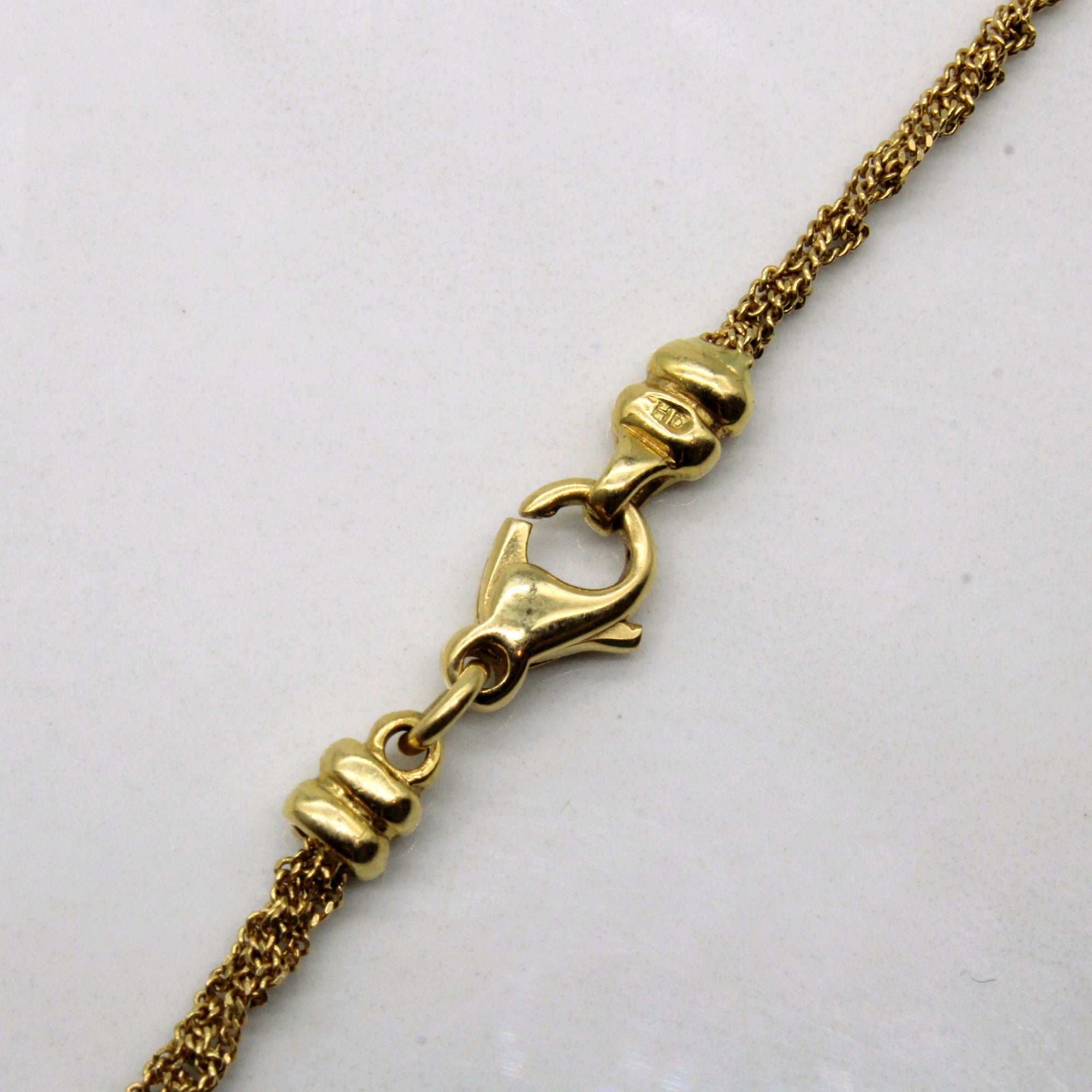 Diamond Swirl Pendant Necklace | 0.13ctw | 16