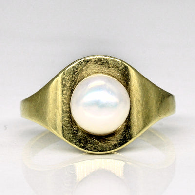 Unique Pearl Solitaire Ring | SZ 6 |