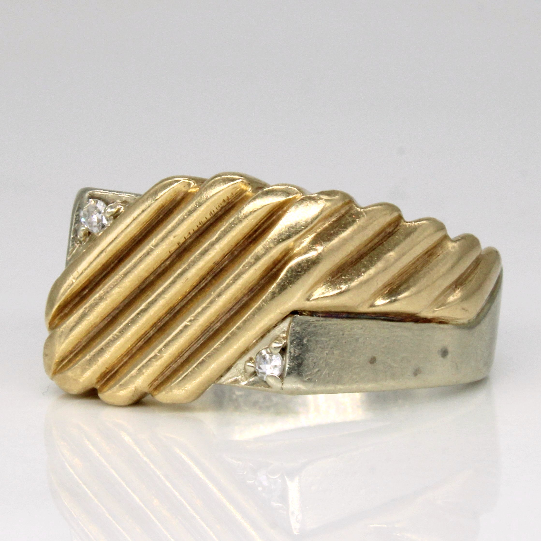 Diamond Abstract Ring | 0.03ctw | SZ 9.25 |