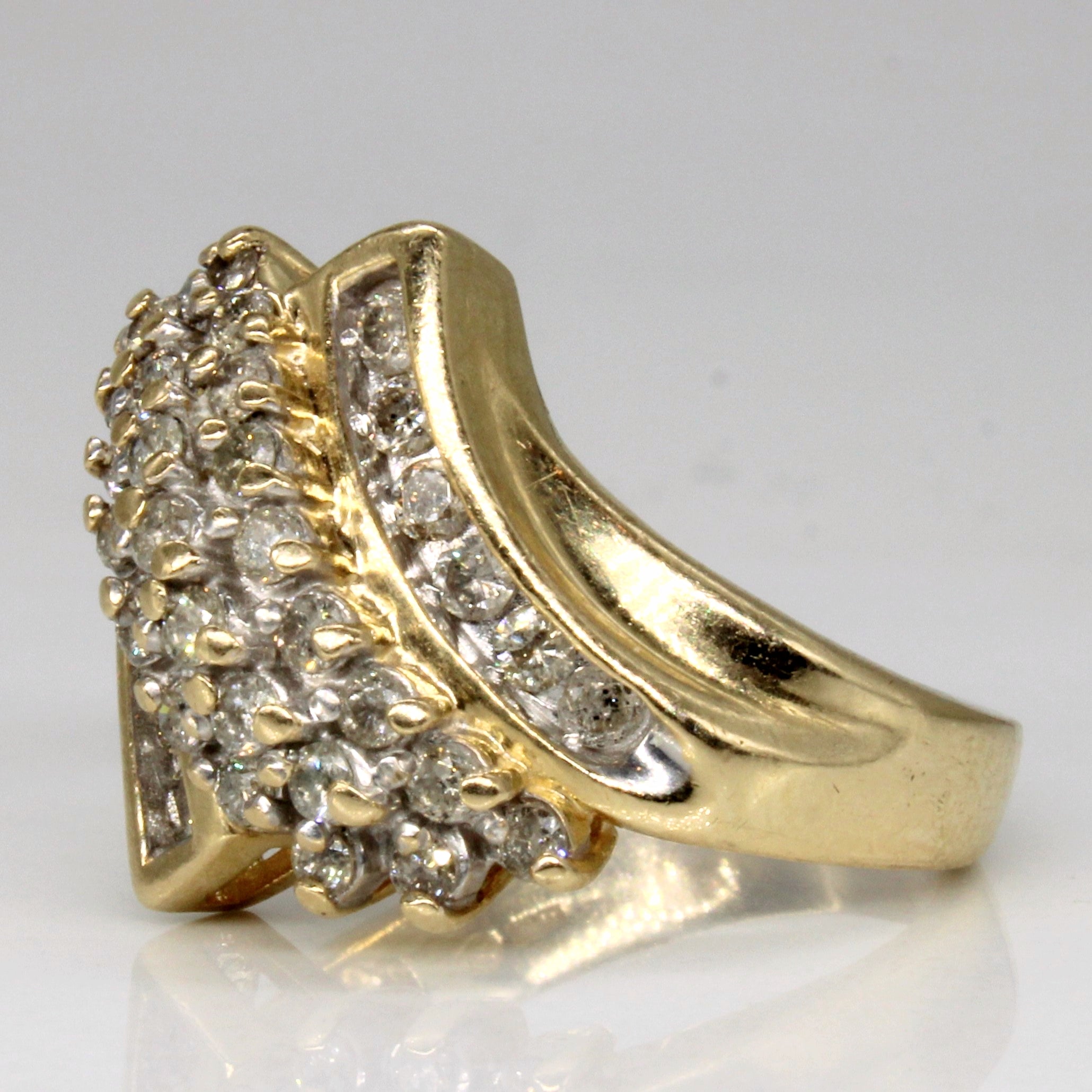 Diamond Waterfall Ring | 1.00ctw | SZ 7.25 |