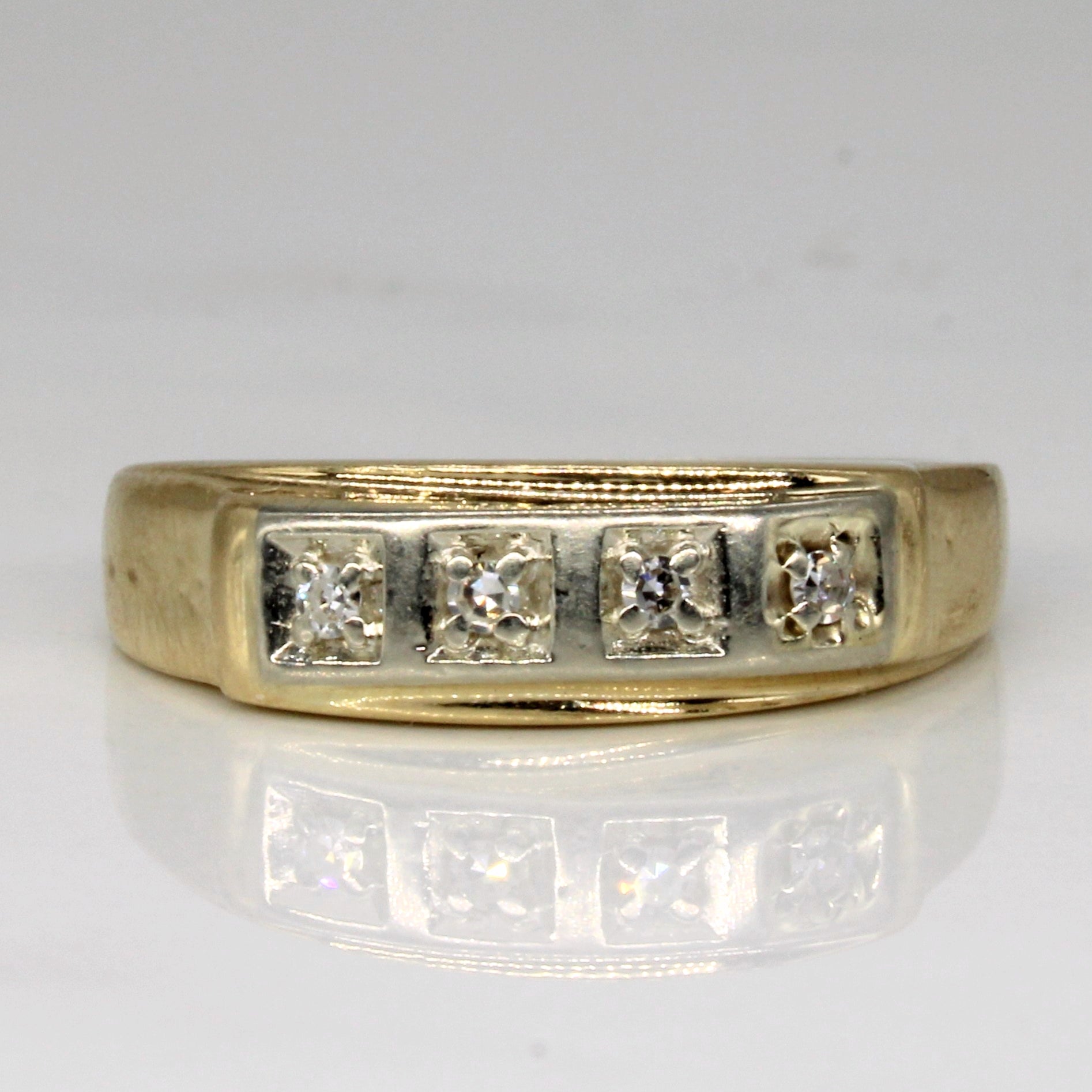 Diamond Flush Set Ring | 0.04ctw | SZ 7.25 |