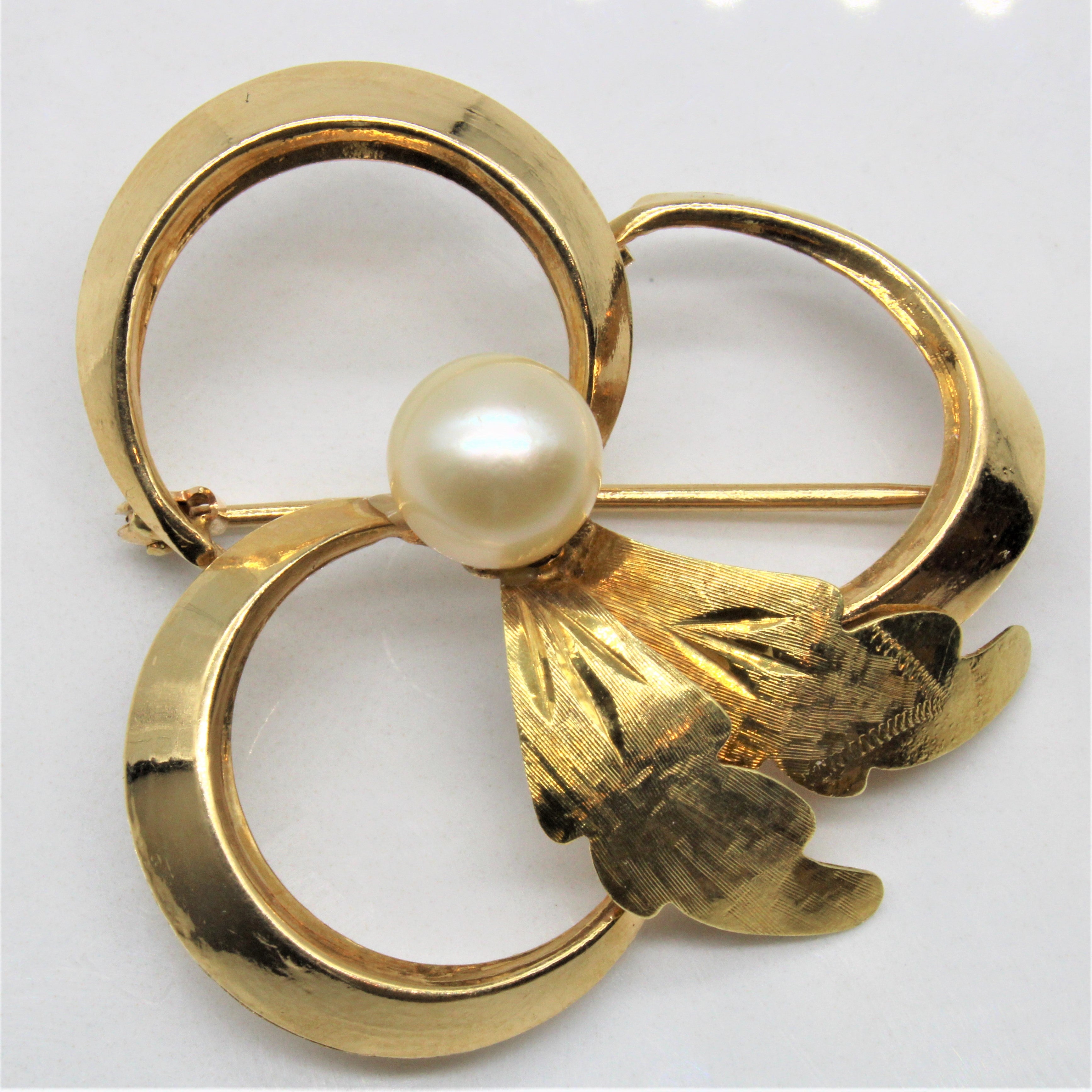 Pearl Leaf Brooch |