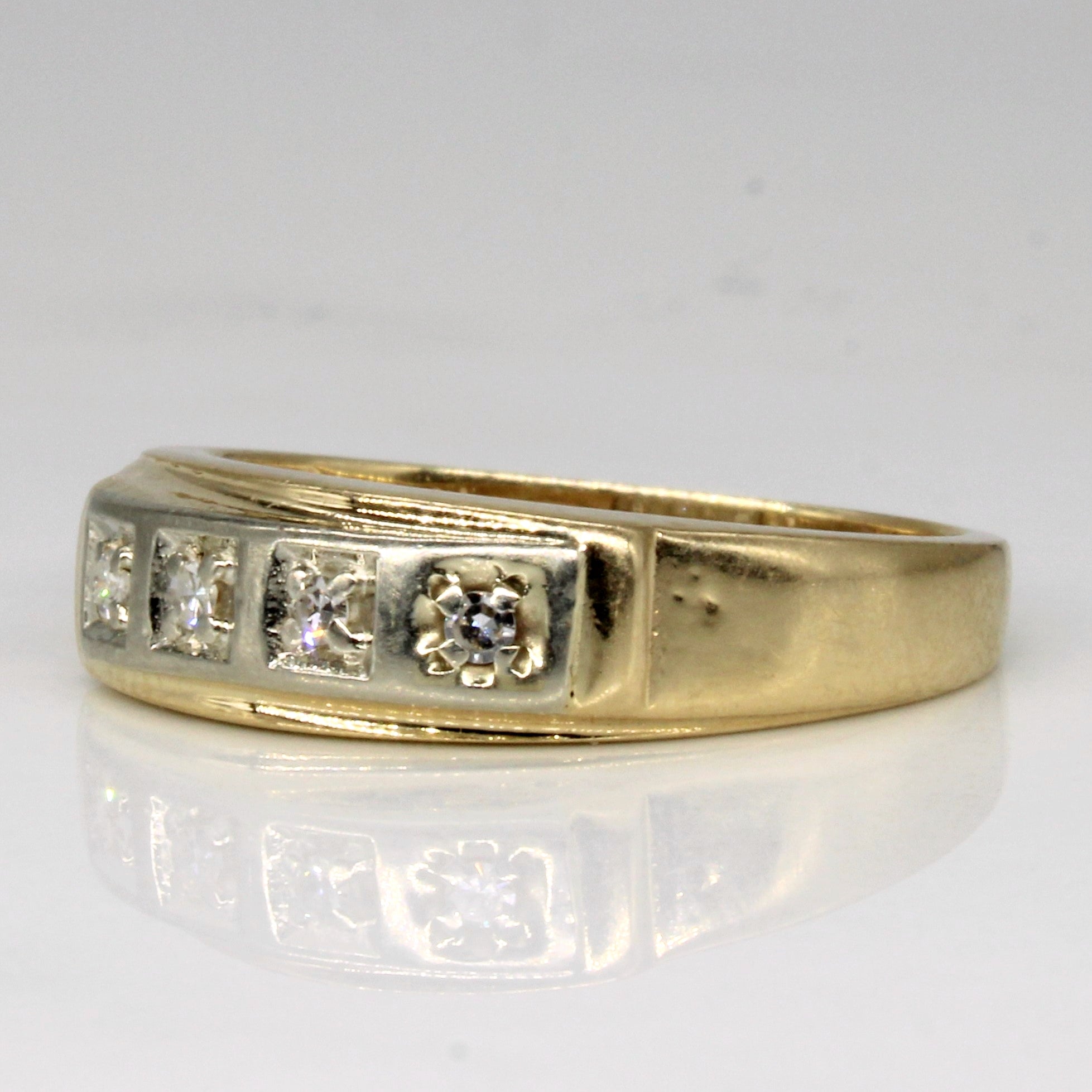 Diamond Flush Set Ring | 0.04ctw | SZ 7.25 |
