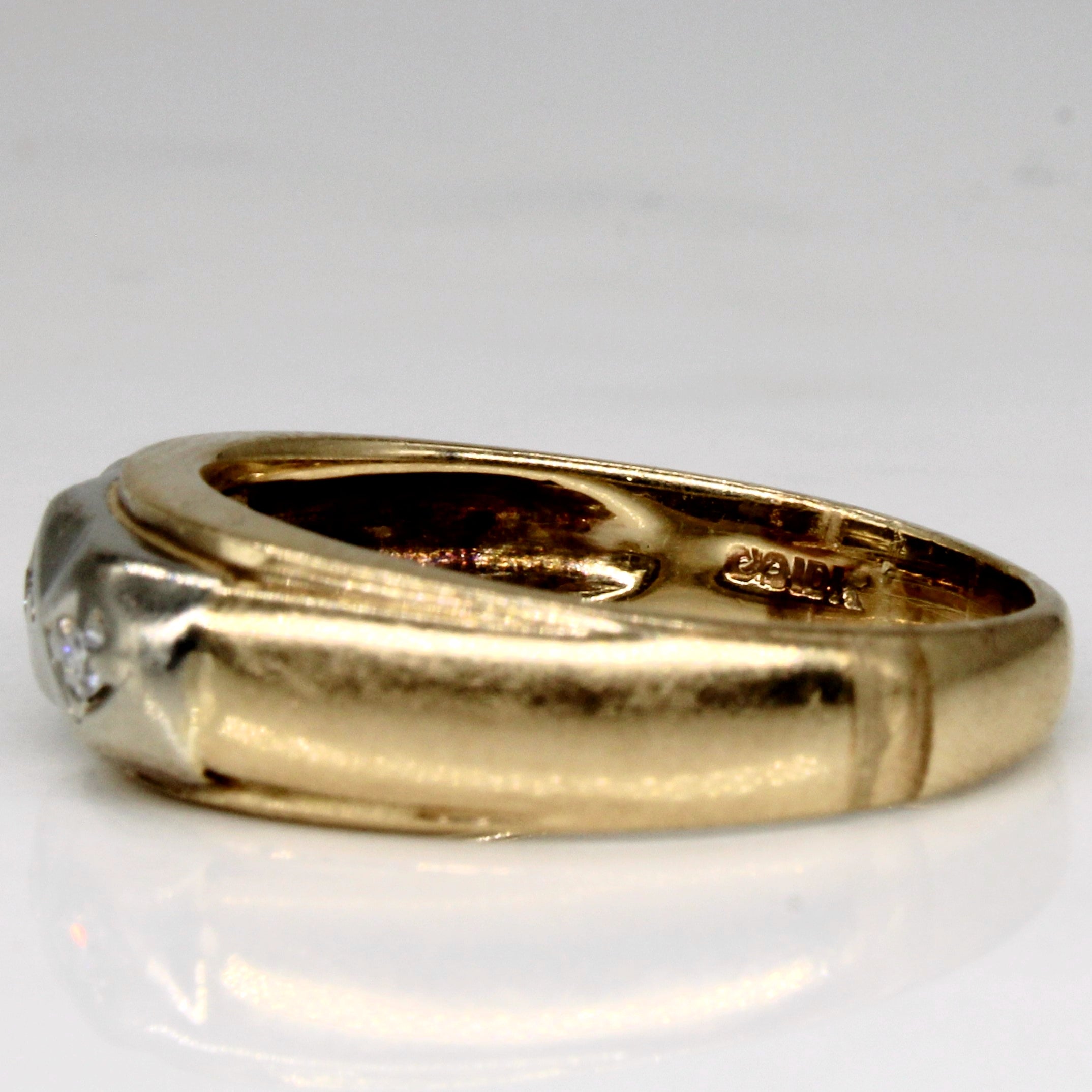 Diamond Three Stone Ring | 0.08ctw | SZ 8 |