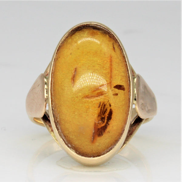 Amber Cocktail Ring | 5.50ct | SZ 7.75 |
