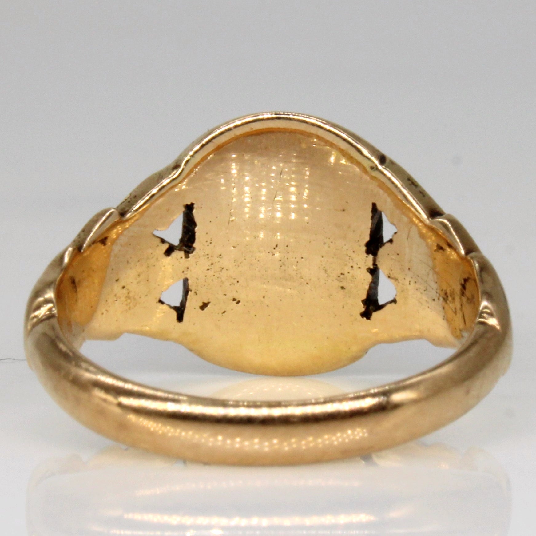 12k Yellow Gold 'L.B.' Initial Ring | SZ 6.25 |