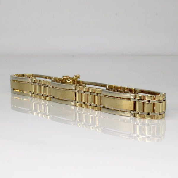 14k Two Tone Gold Bracelet | 8