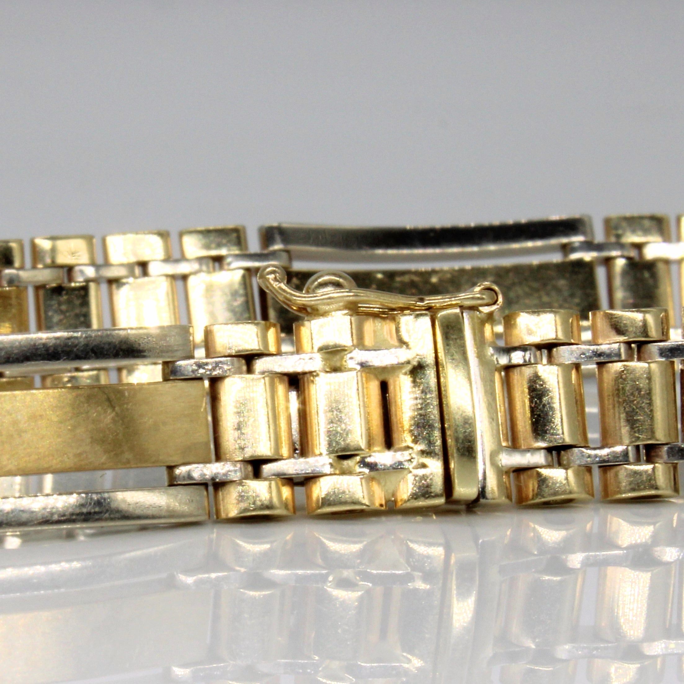 14k Two Tone Gold Bracelet | 8" |