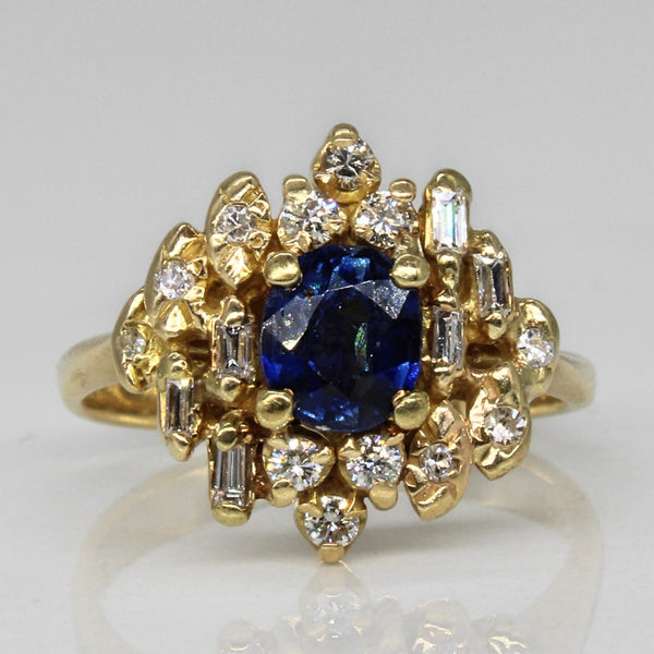 Sapphire & Diamond Engagement Ring | 0.58ct, 0.31ctw | SZ 5.25 |
