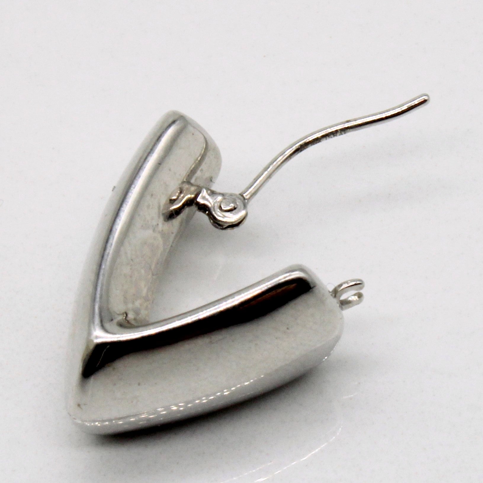 Boucles d'oreilles en or blanc 14 carats 
