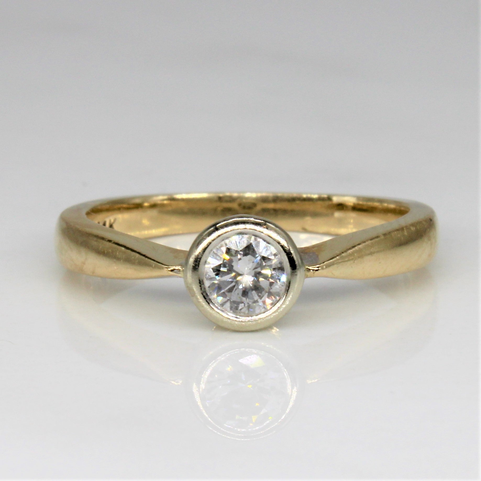 Bezel Set Diamond Solitaire Ring | 0.25ct | SZ 6.25 |