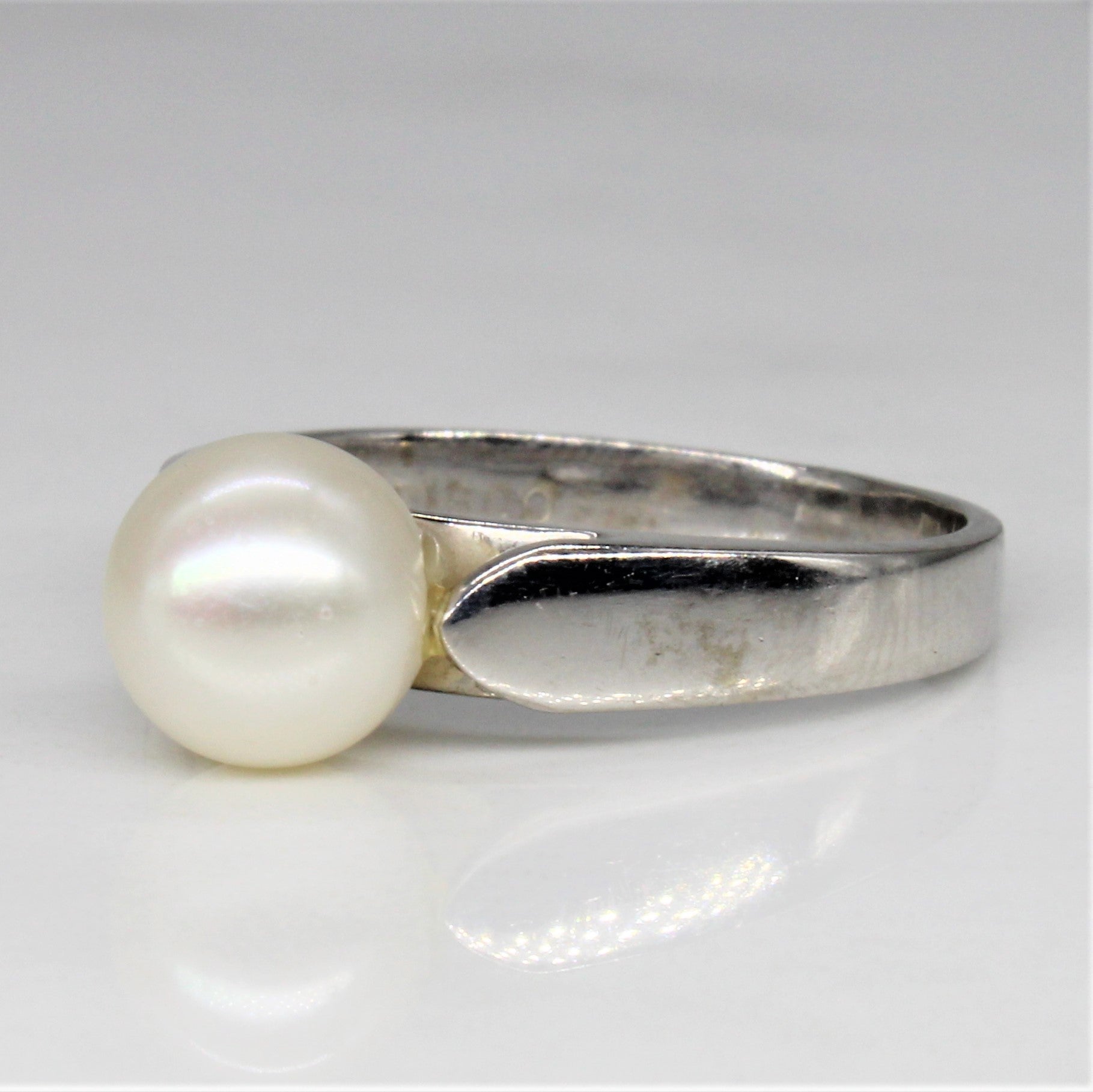 Pearl Solitaire Ring | SZ 5.5 |
