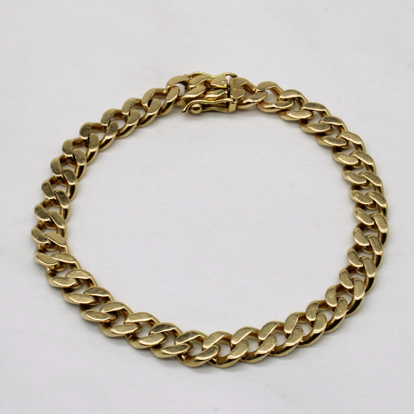 'Birks' 14k Yellow Gold Curb Link Bracelet | 6.5