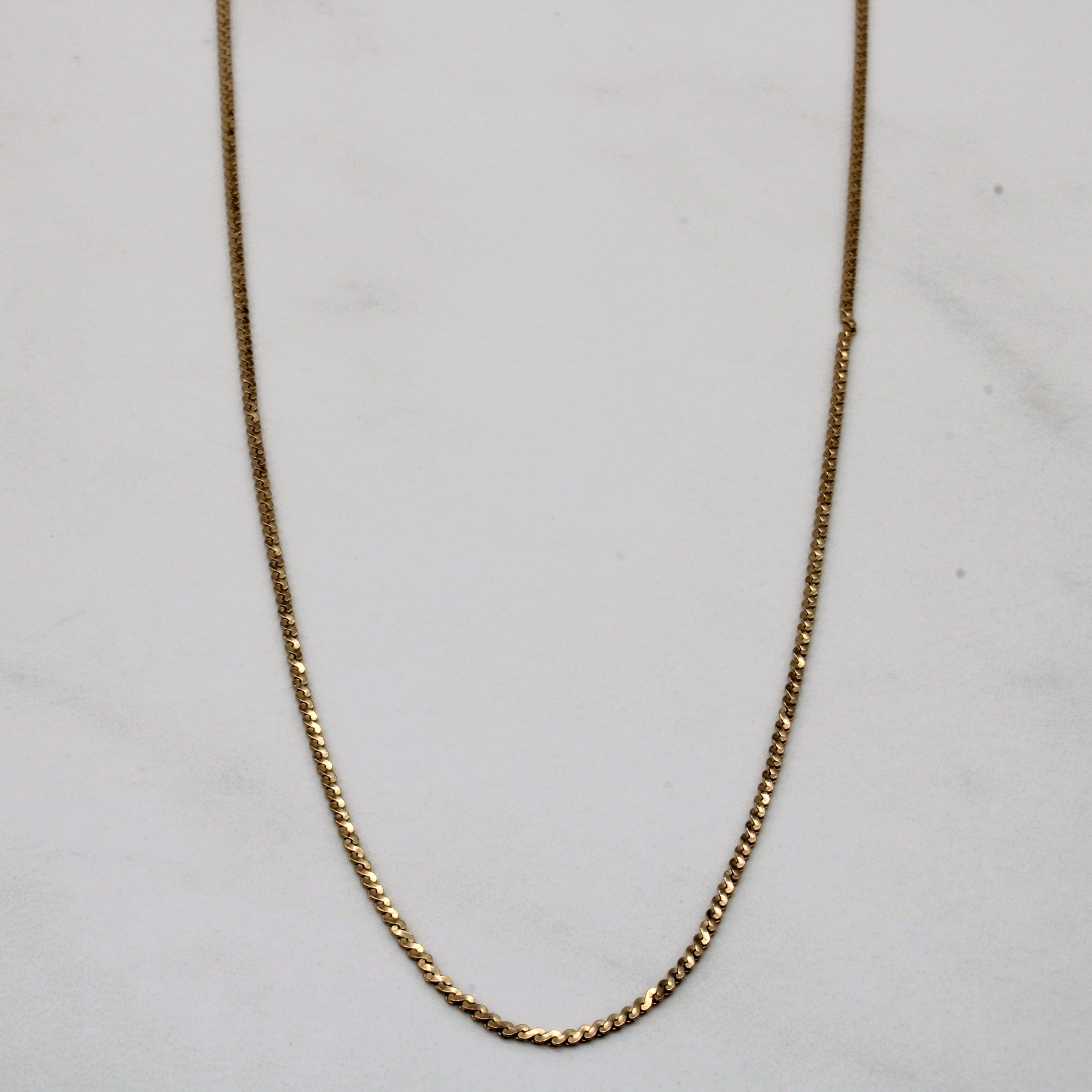 10k Yellow Gold Serpentine Chain | 20" |