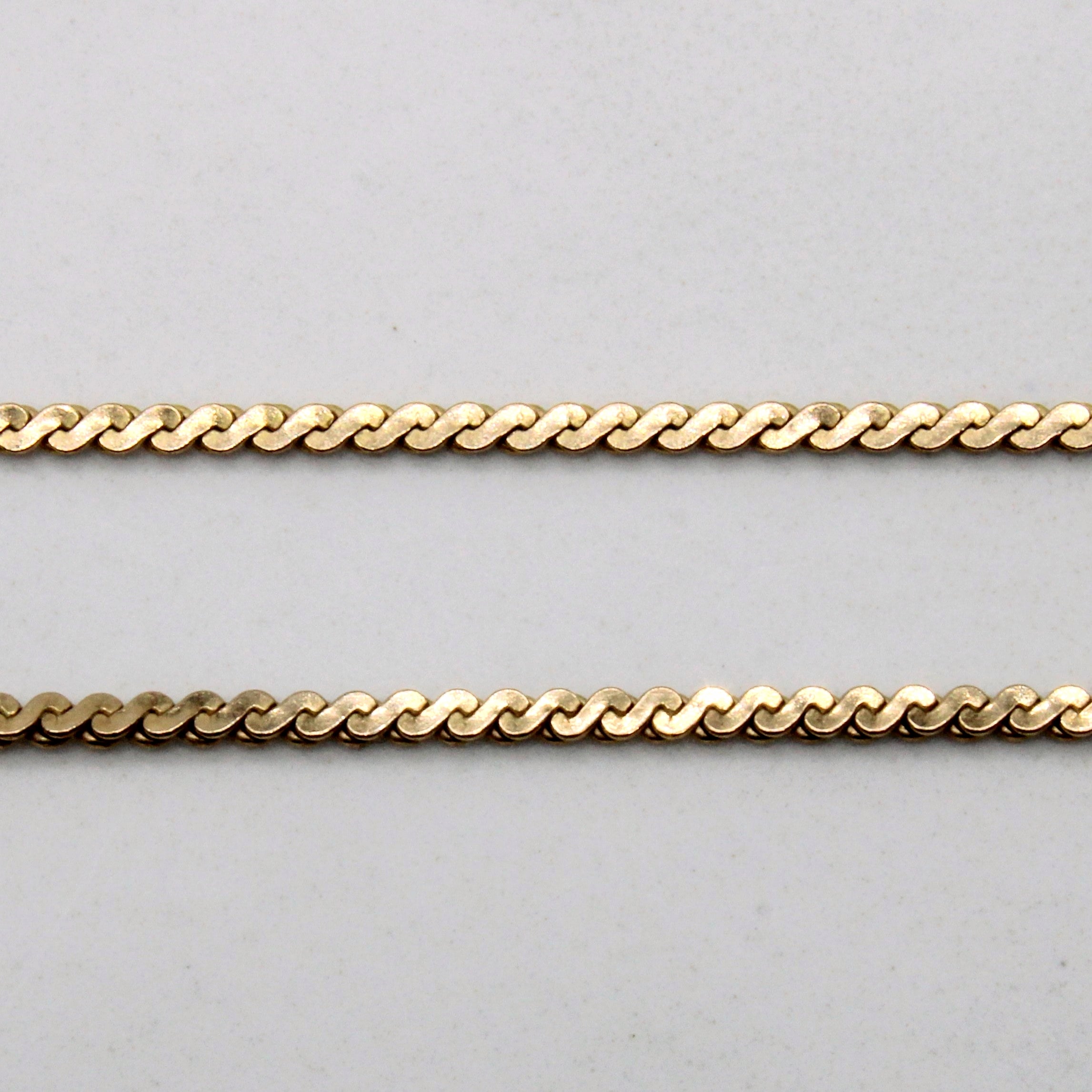 10k Yellow Gold Serpentine Chain | 20" |