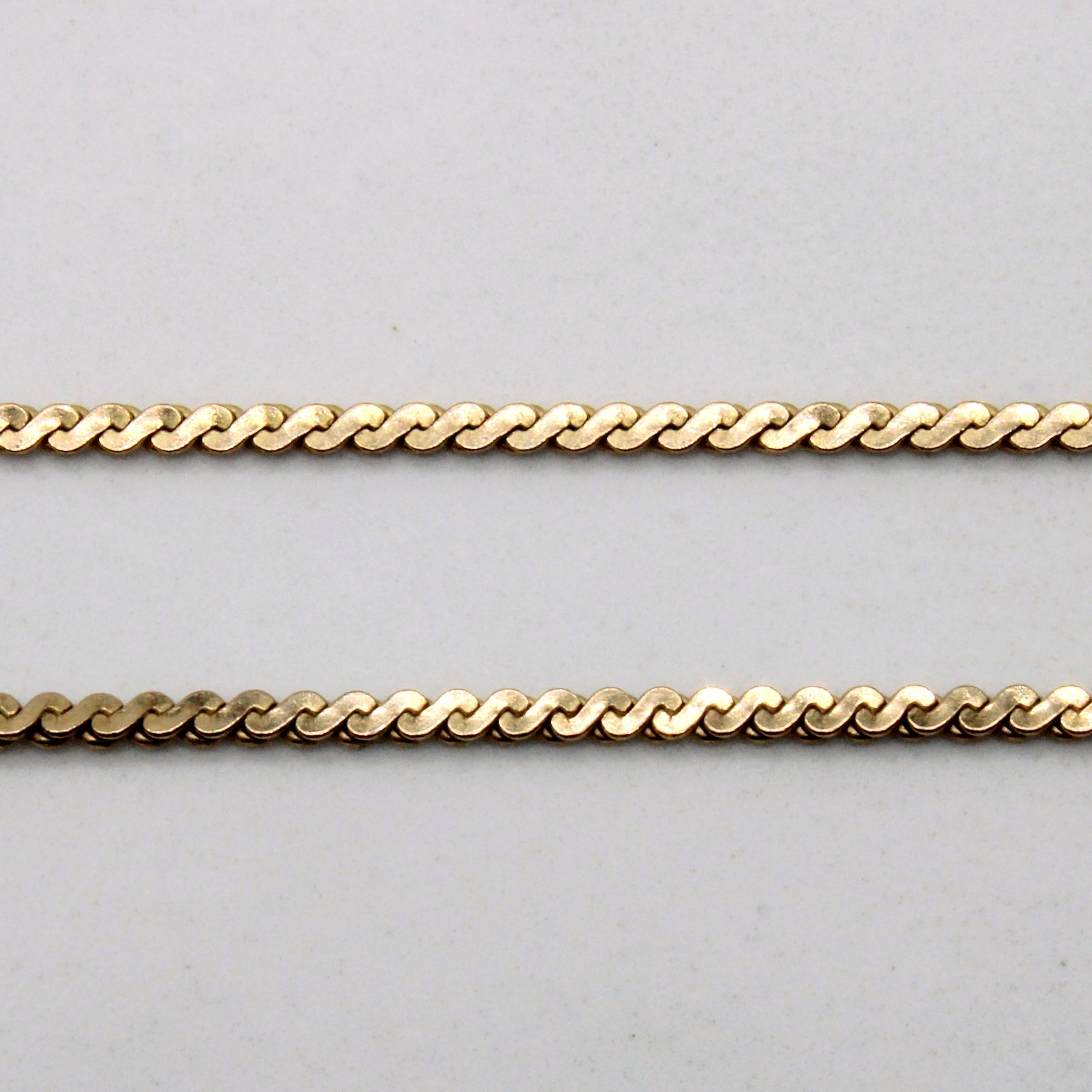 10k Yellow Gold Serpentine Chain | 20